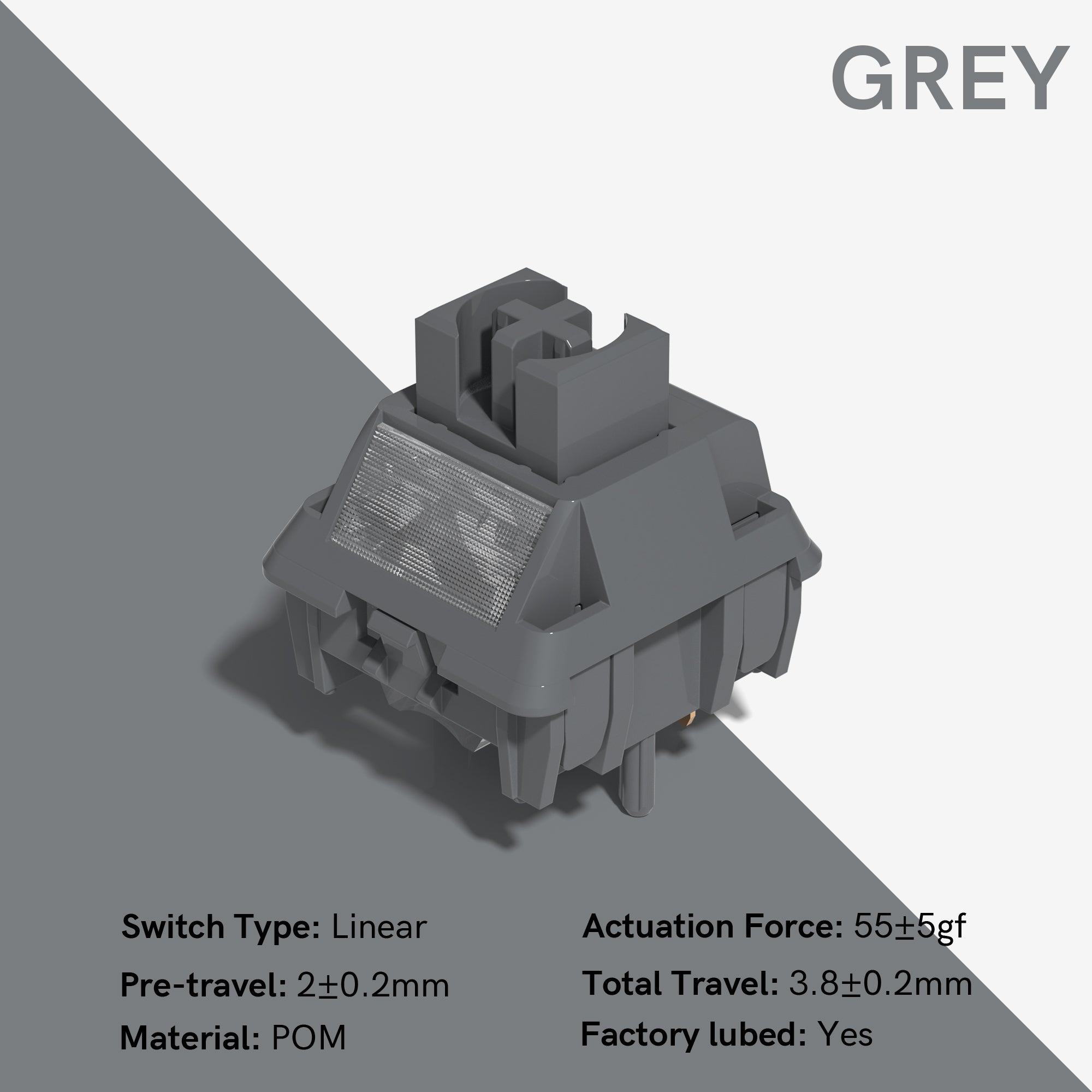 Womier Full POM Series Pre-lubed Linear Switches (35 pcs/box)