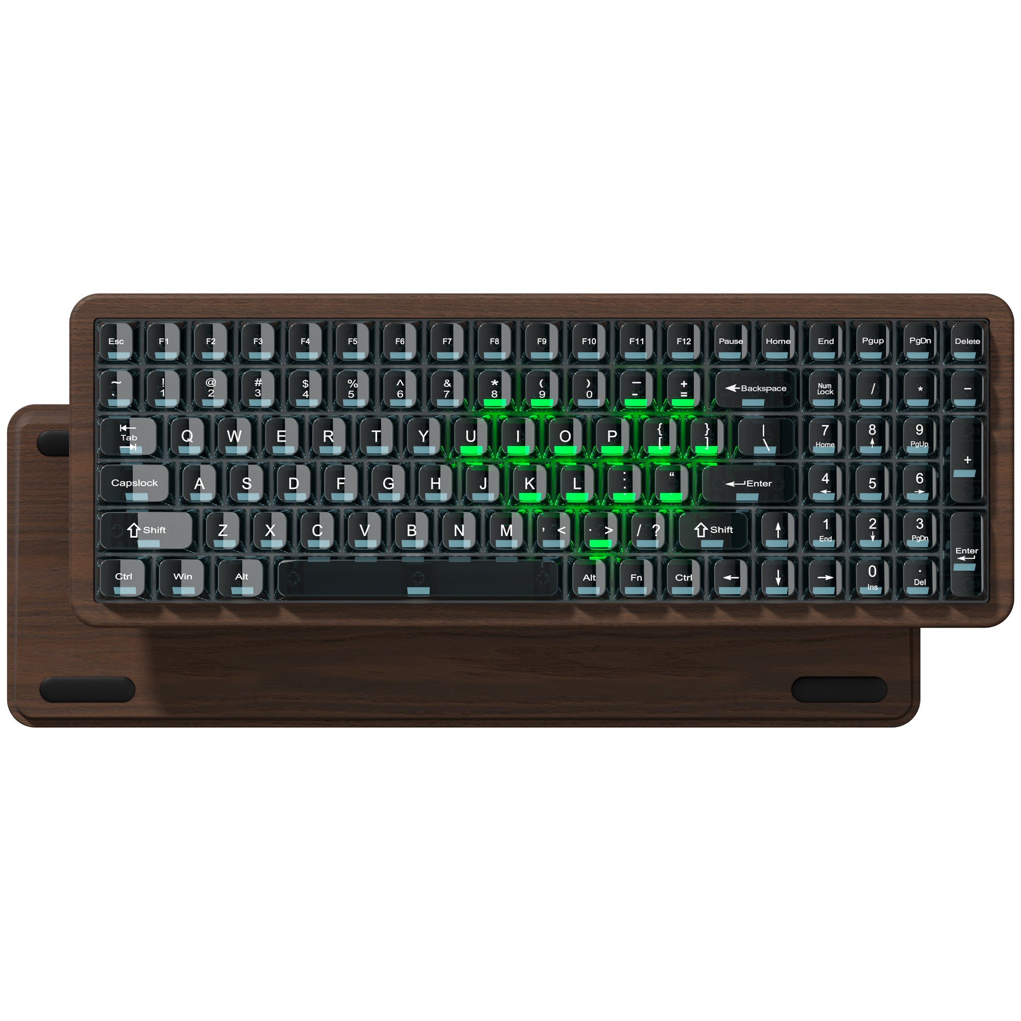 Womier WD99 Full-Size VIA Support Wireless Wooden Keyboard