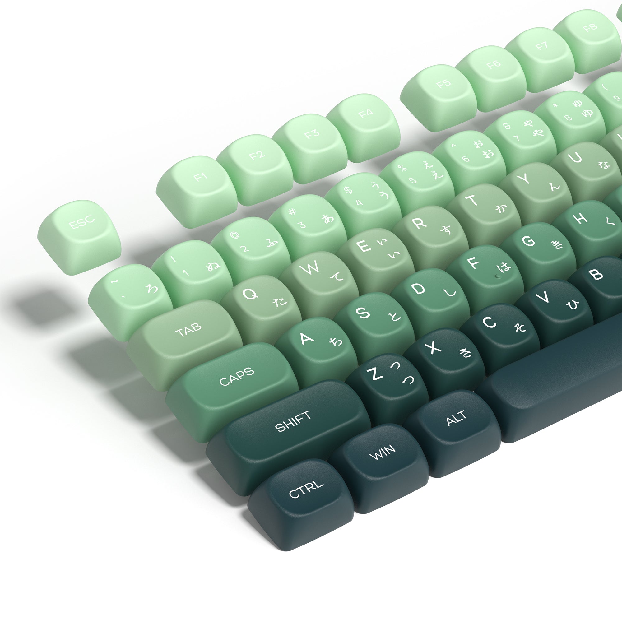 Womier Gradient Series MOA Profile Dye Sublimation PBT Keycap Set (4 Colorways)