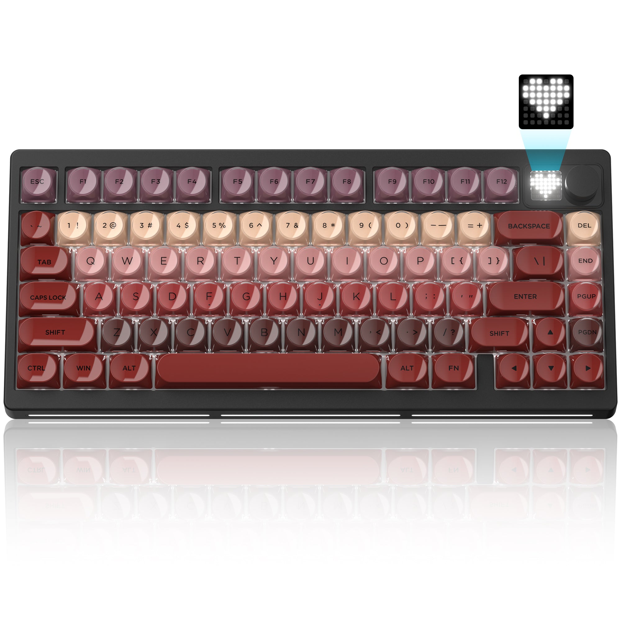 Womier MT75 TRI-MODE KEYBOARD WITH MATRIX SCREEN AND VOLUME KNOB