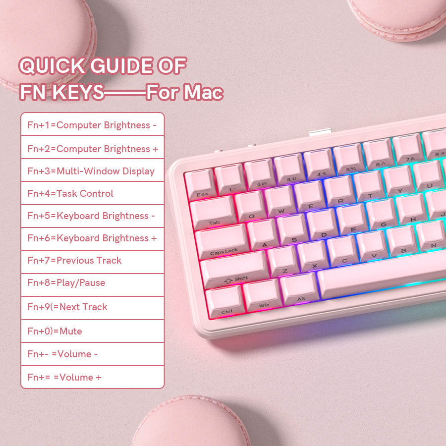 Womier L65 65% Gaming Mechanical Keyboard Wireless with Knob - Womier Keyboard