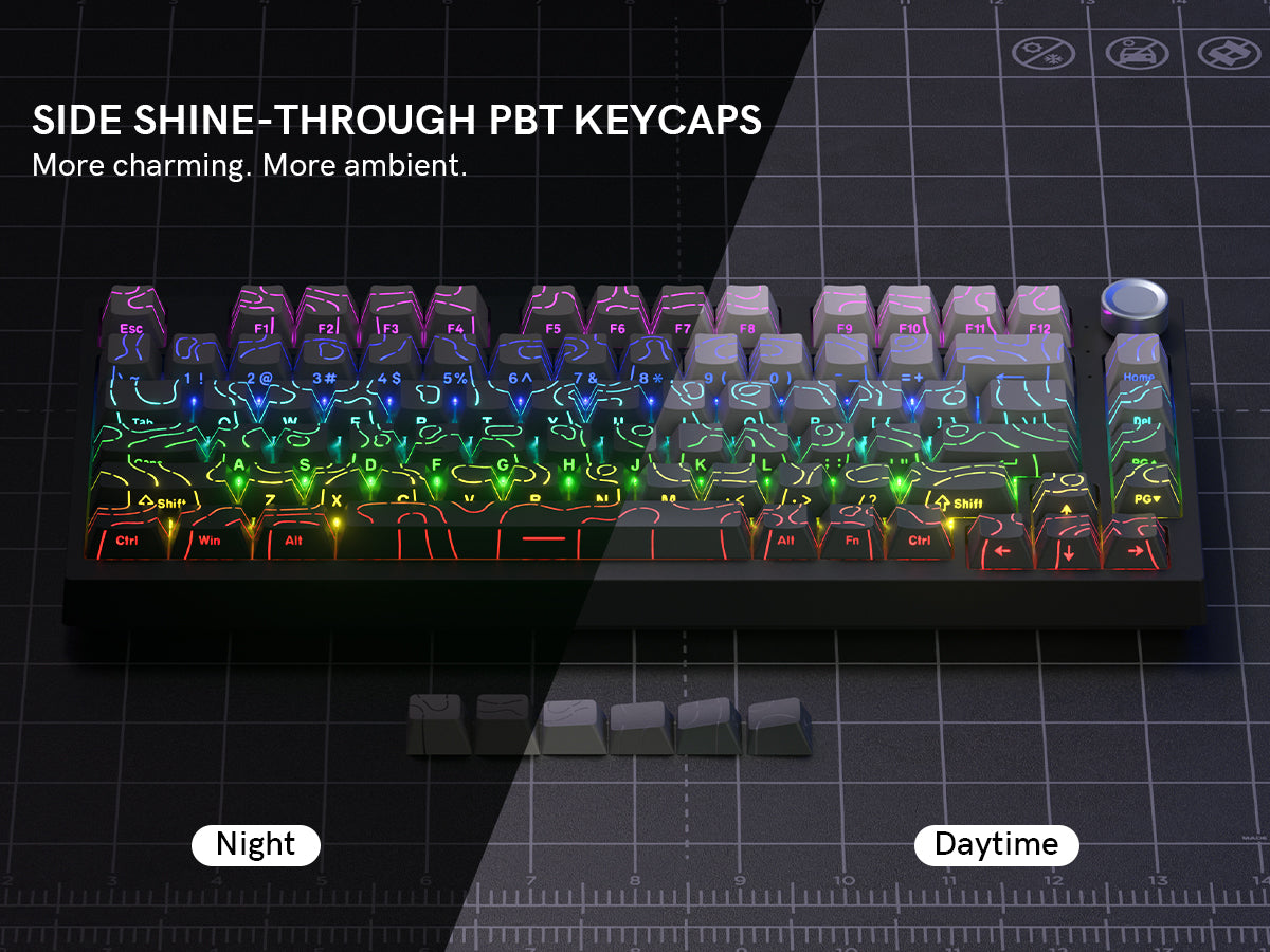 WK75 75% Wireless Mechanical Keyboard, Hot Swappable Custom Gaming Keyboards