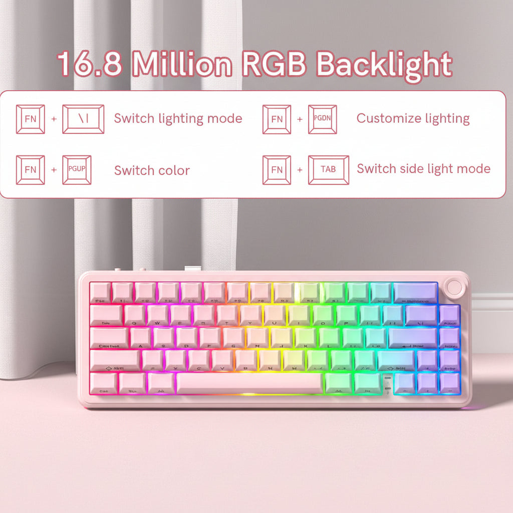 Womier L65 65% Gaming Mechanical Keyboard Wireless with Knob - Womier Keyboard