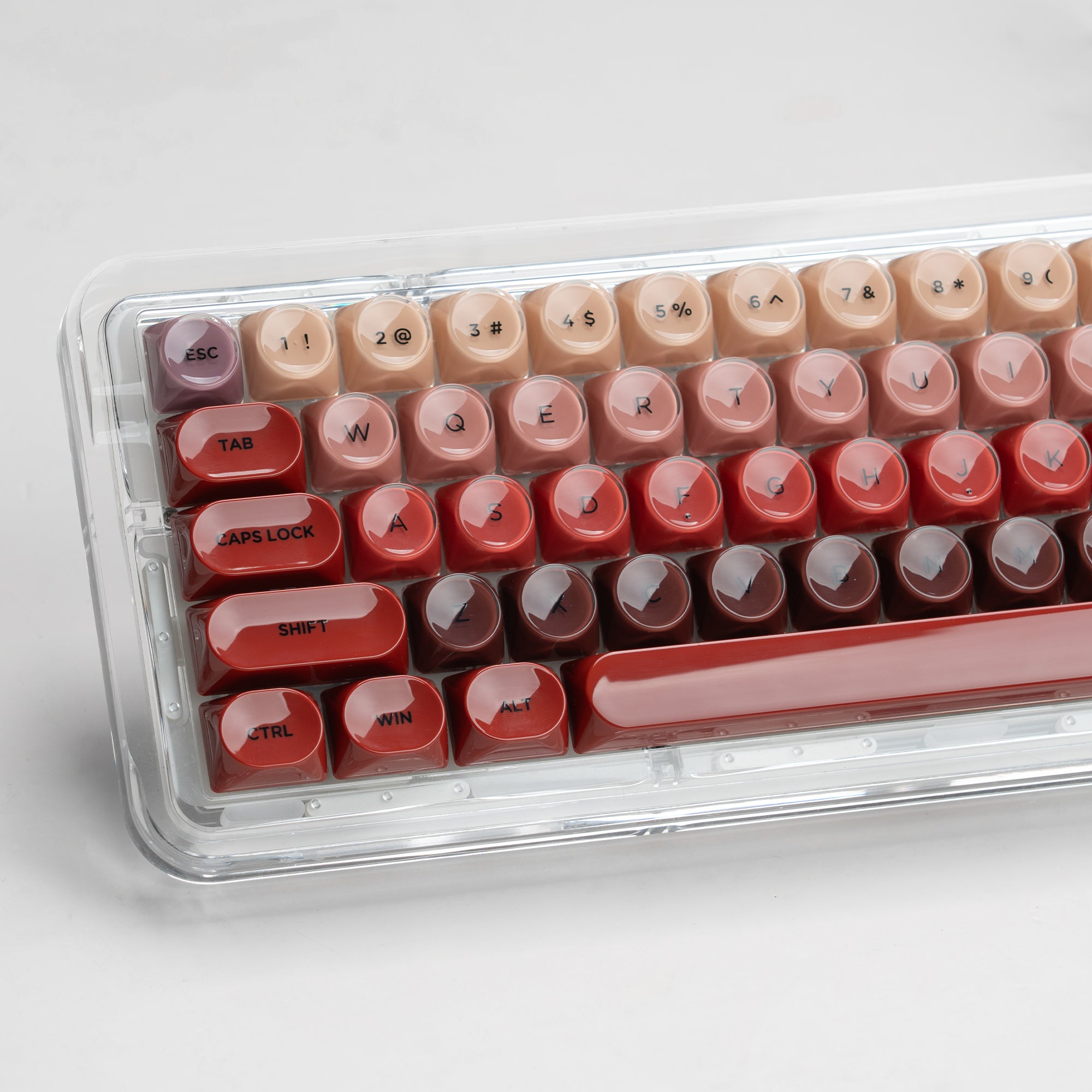 Womier Foundation/Lipstick 132-Key MOA Profile Translucent PBT+PC Keycap Set - Womier Keyboard