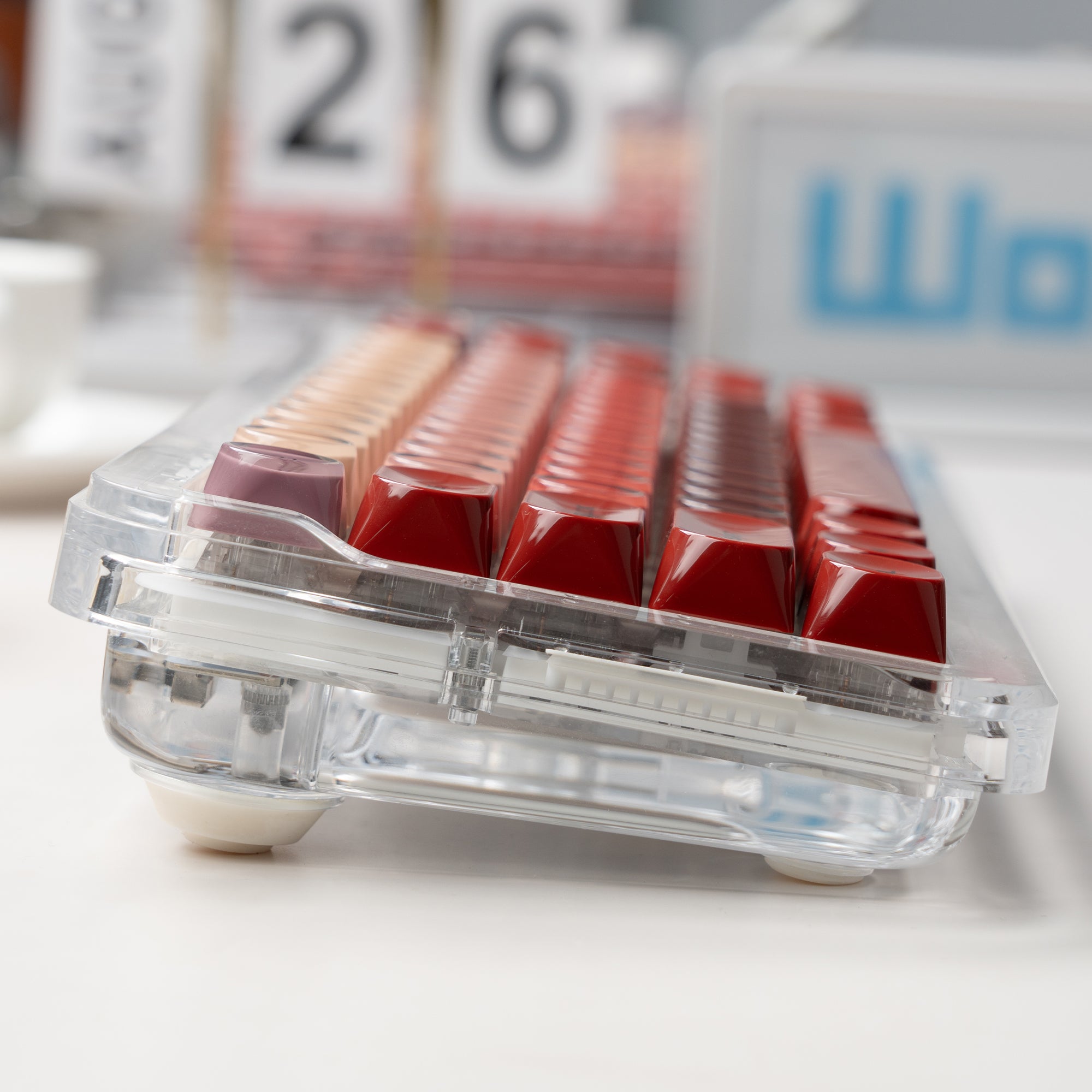 Womier Foundation/Lipstick 132-Key MOA Profile Translucent PBT+PC Keycap Set