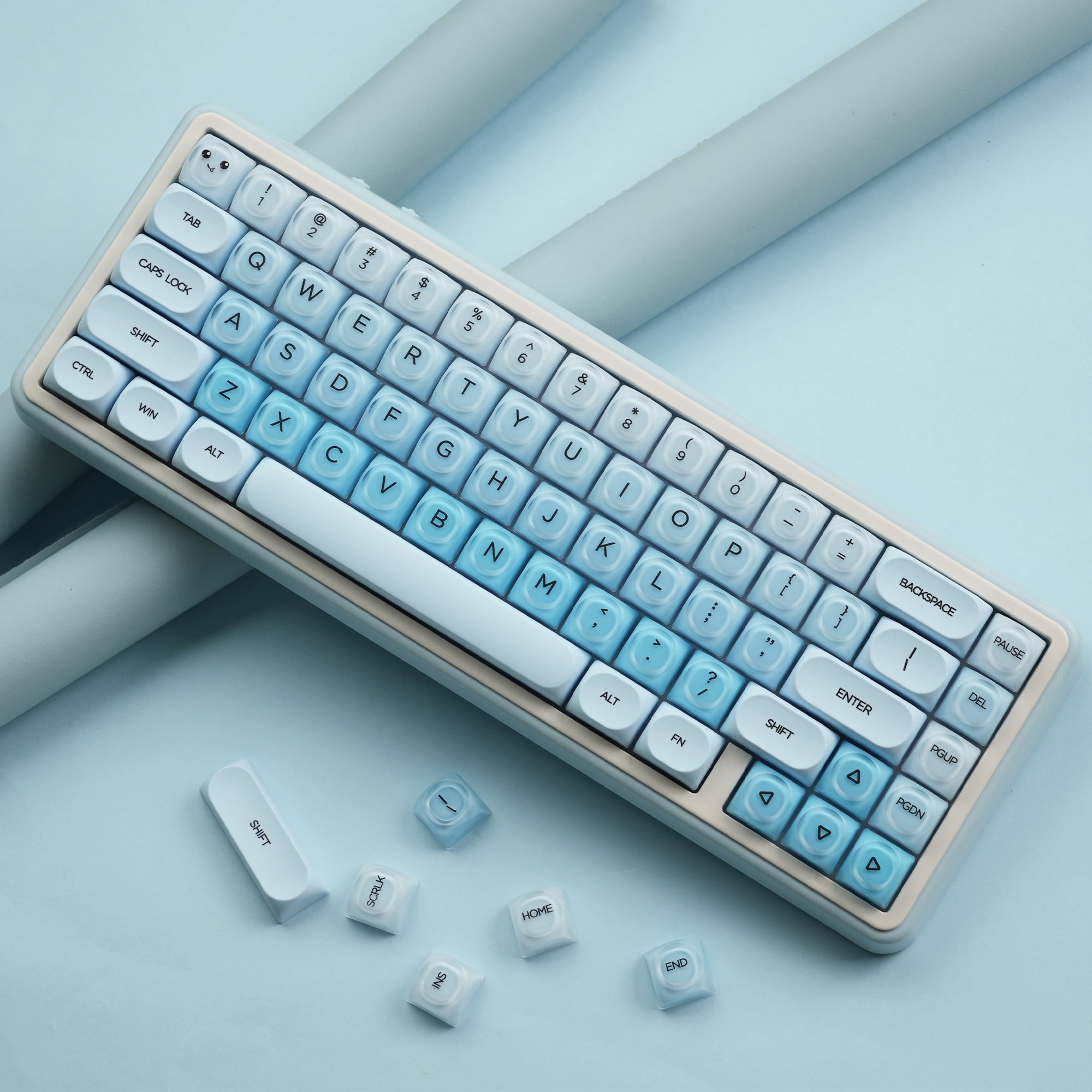 Womier Foundation/Lipstick 132-Key MOA Profile Translucent PBT+PC Keycap Set