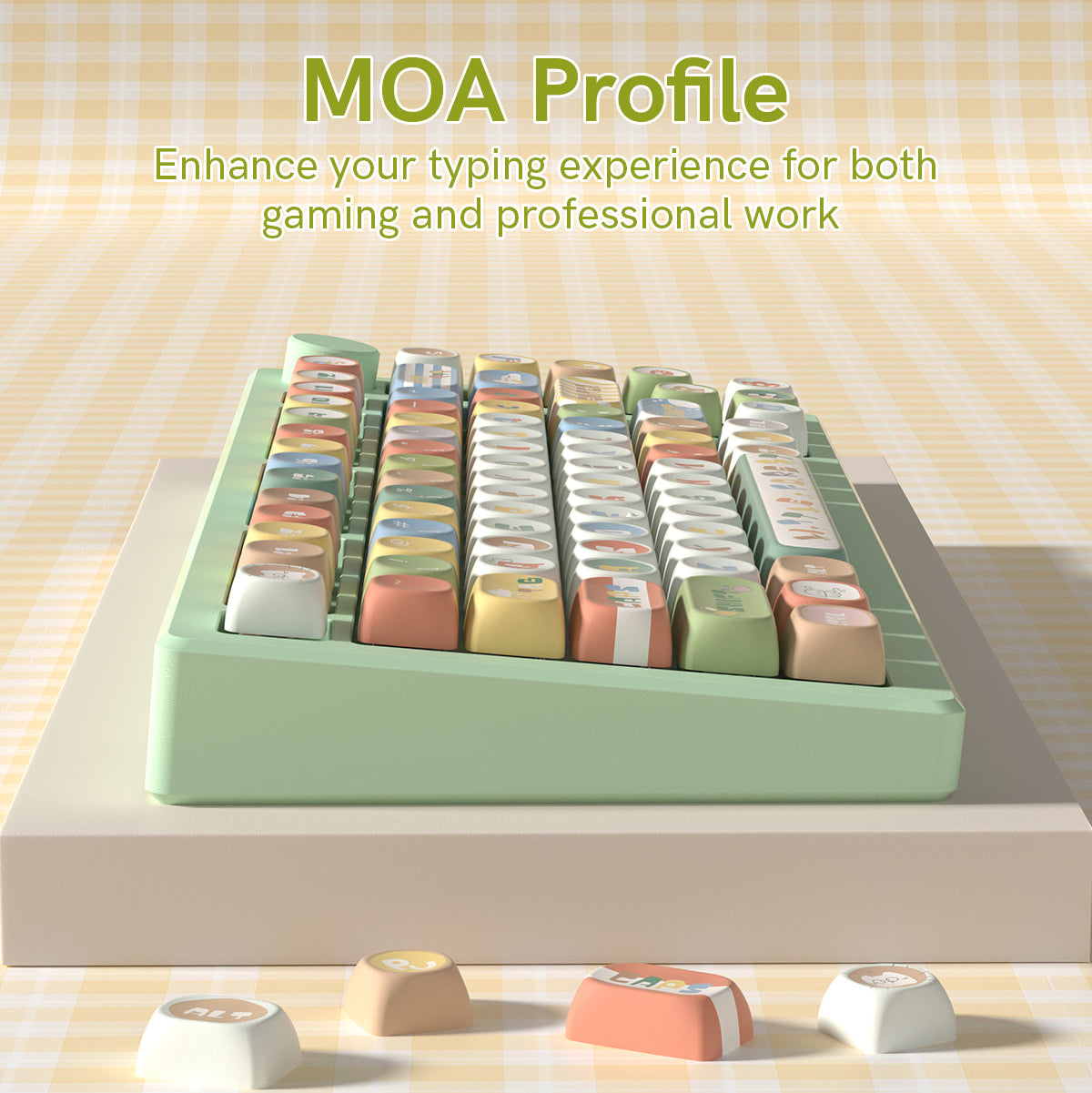 Womier Forest Animals MOA Profile Dye-Sublimation PBT Keycap Set