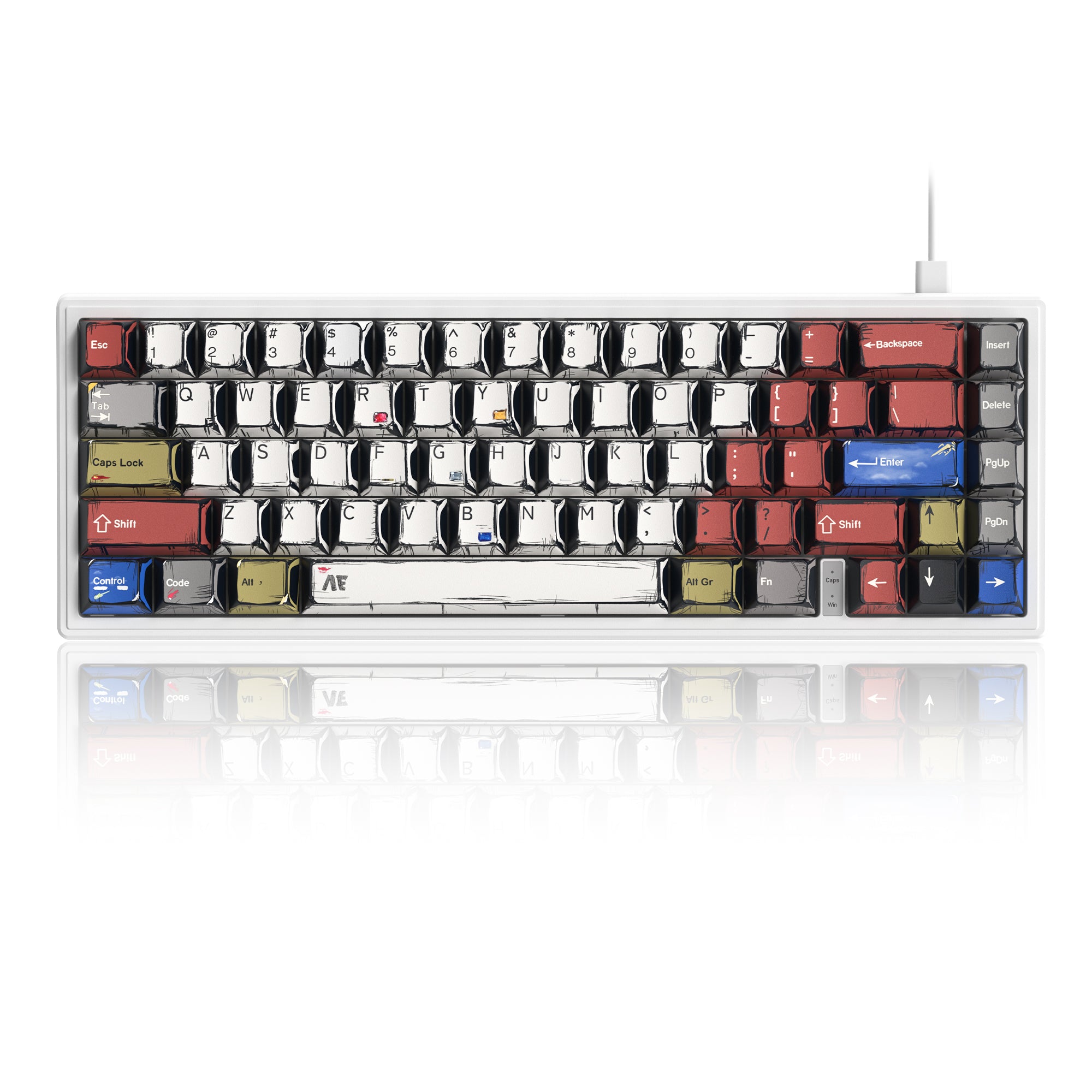 Womier M68 HE V2 65% Themed Hall Effect Wired Gaming Keyboard