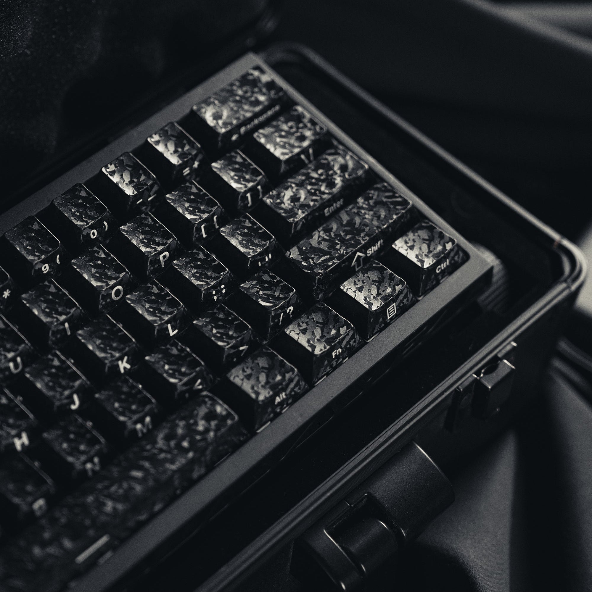 Womier Forged Carbon 109-Key Cherry Profile PBT Keycap Set