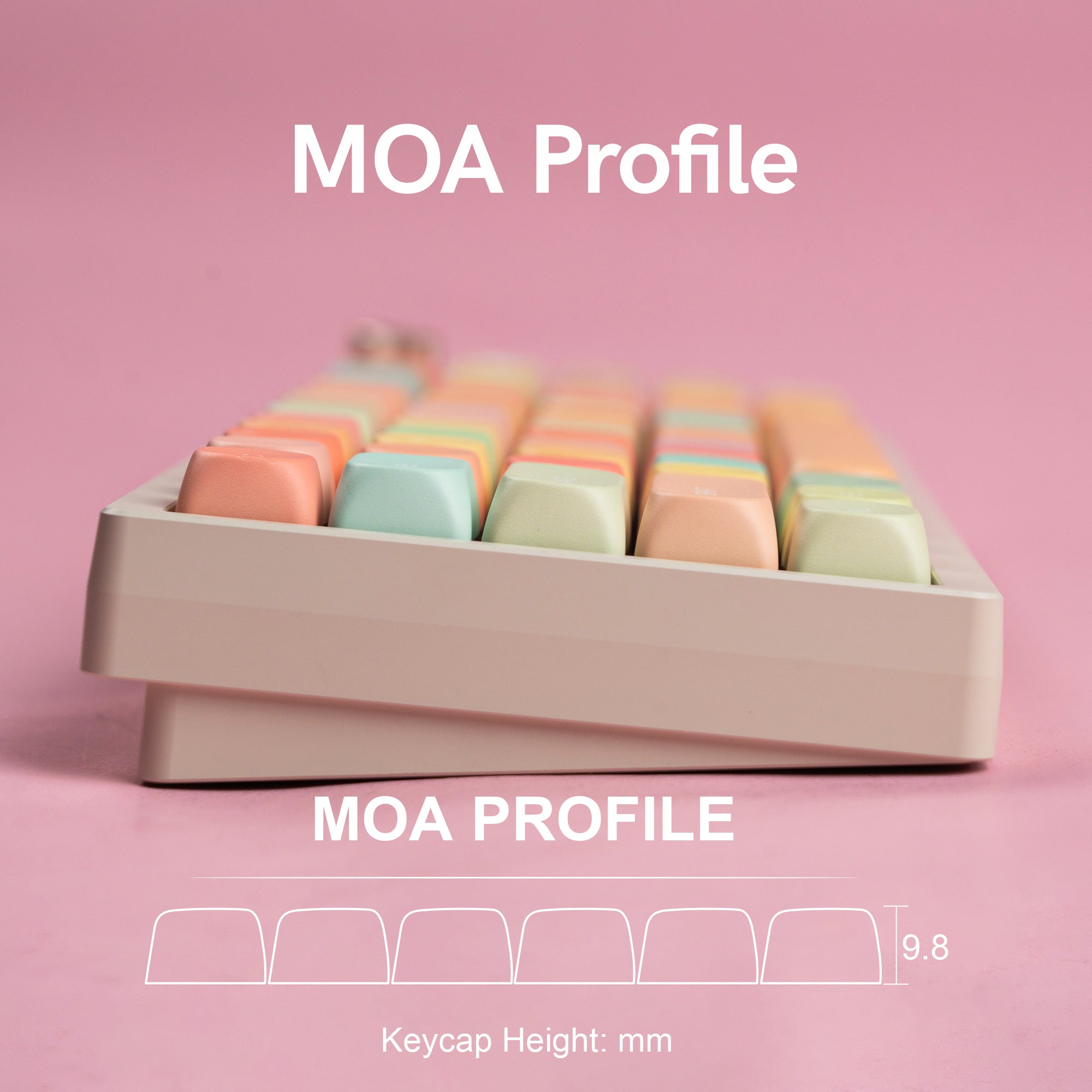 Womier Candy MOA Profile Dye-Sublimation PBT Keycap Set