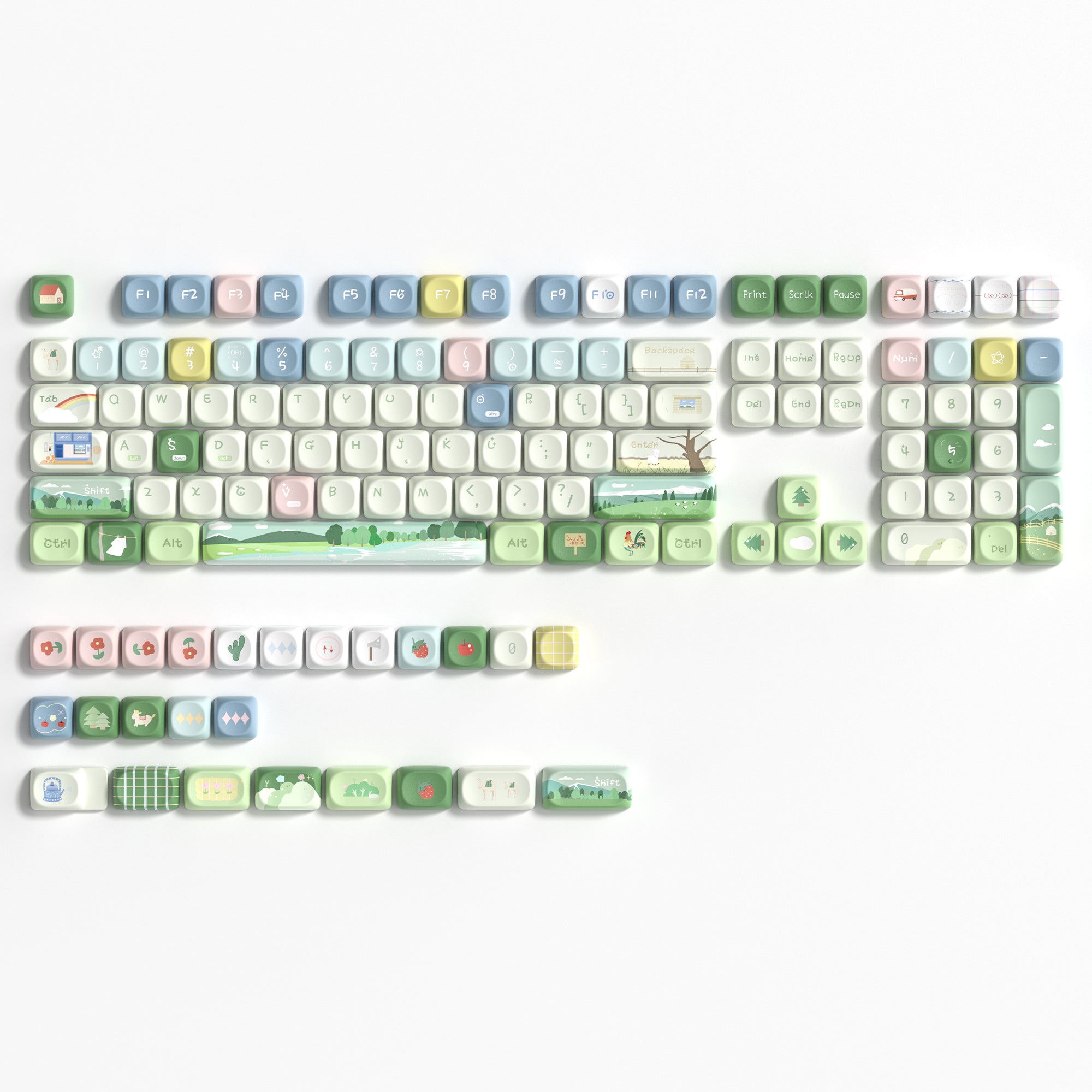 Womier Forest Animals MOA Profile Dye-Sublimation PBT Keycap Set
