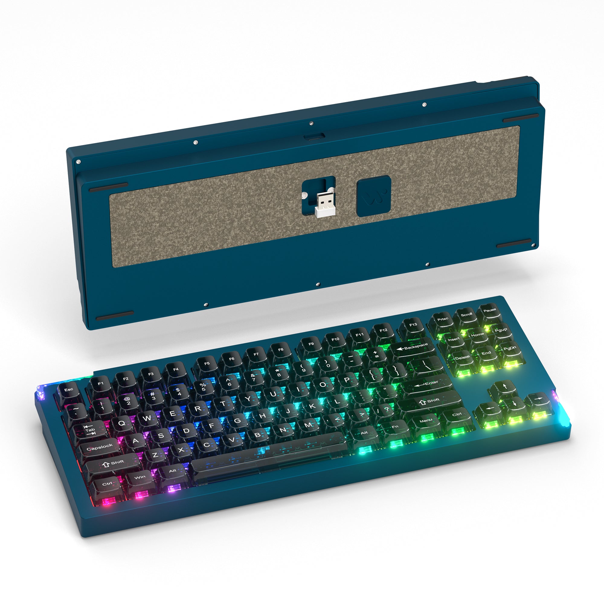 Womier SK87 TKL QMK/VIA Support Wireless Aluminum Custom Keyboard