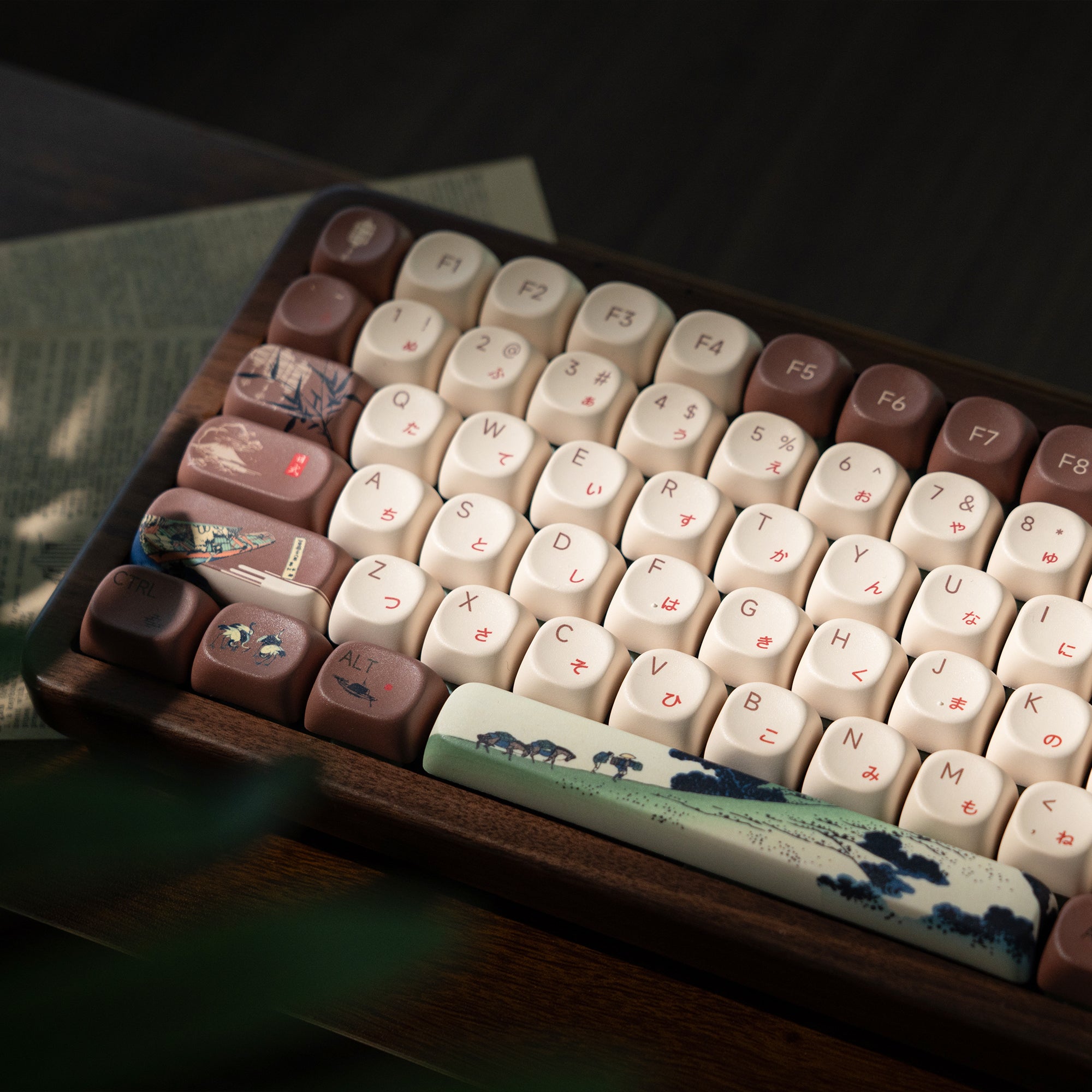 Womier WD75 75% VIA Support Wireless Wooden Keyboard