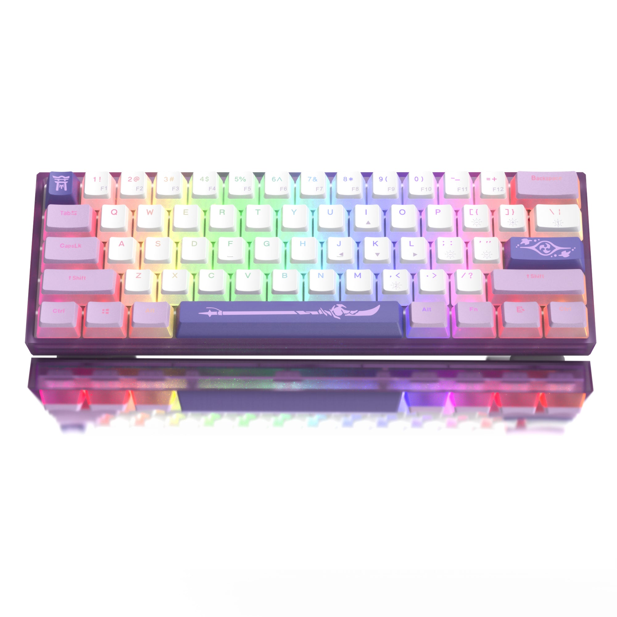 Womier WK61 V2 60% Hot-Swappable RGB Mechanical Wired Gaming Keyboard (5 Colors)