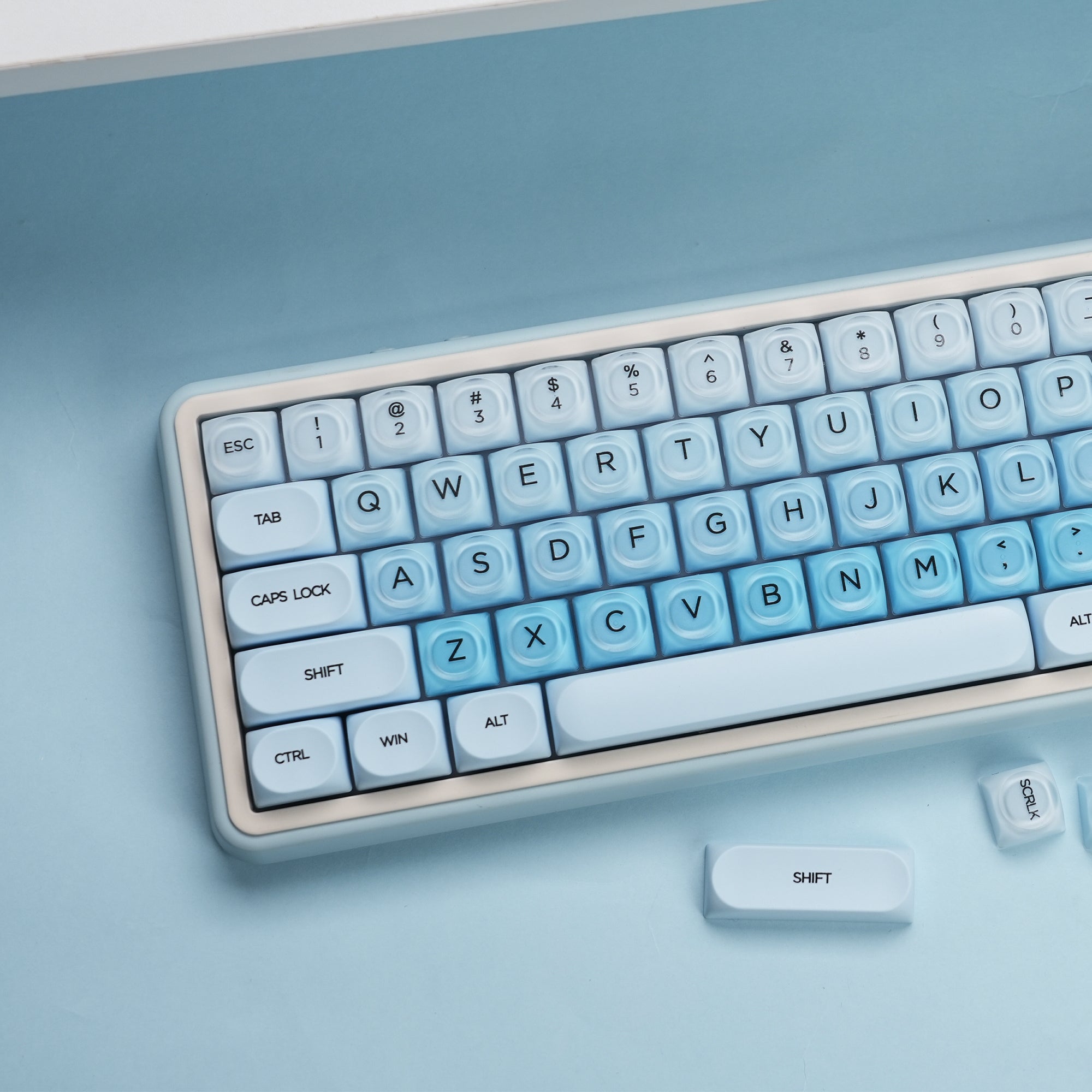 Womier Foundation/Lipstick 132-Key MOA Profile Translucent PBT+PC Keycap Set