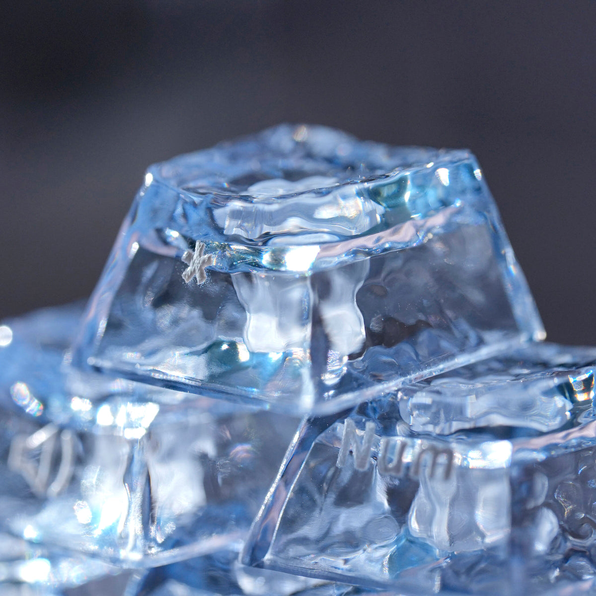 Womier Ripple Clear PC Side-Printed Keycaps 126 Keys