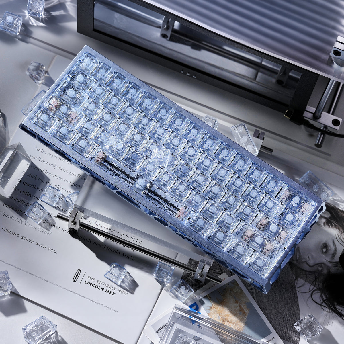 Womier Ripple Clear PC Side-Printed Keycaps 126 Keys