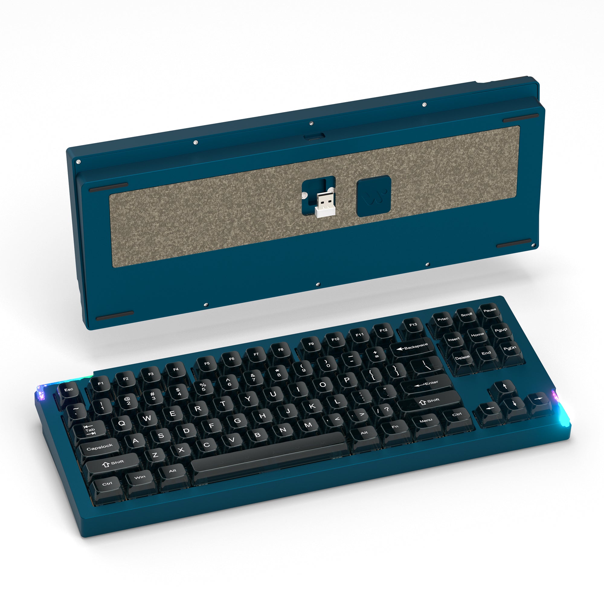 Womier SK87 TKL QMK/VIA Support Wireless Aluminum Custom Keyboard