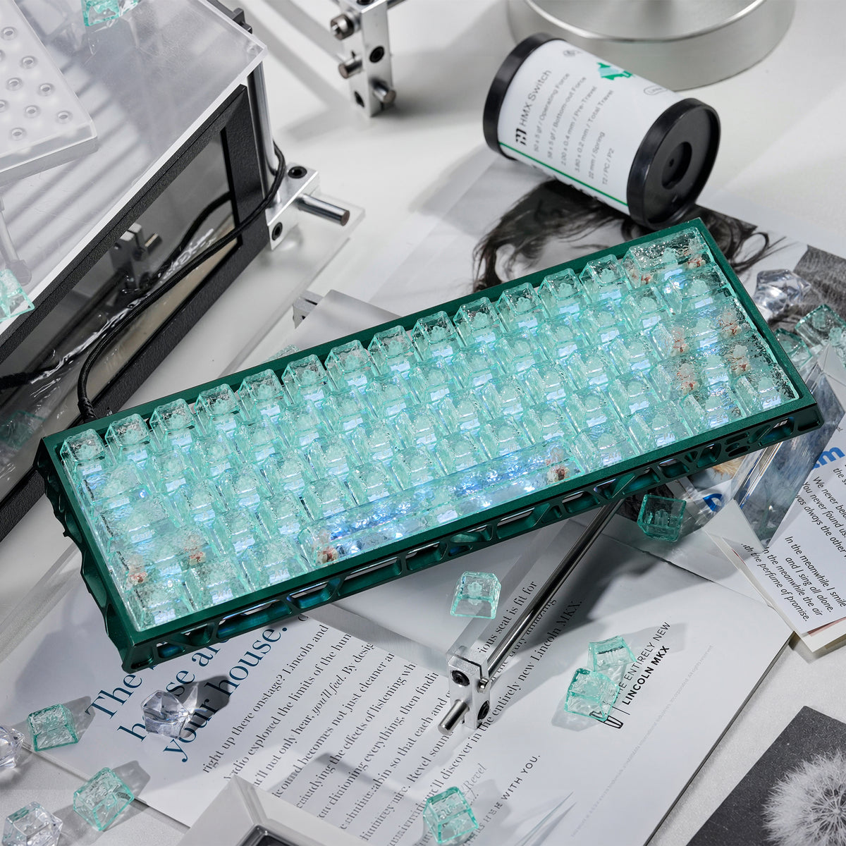 Womier Ripple Clear PC Side-Printed Keycaps 126 Keys