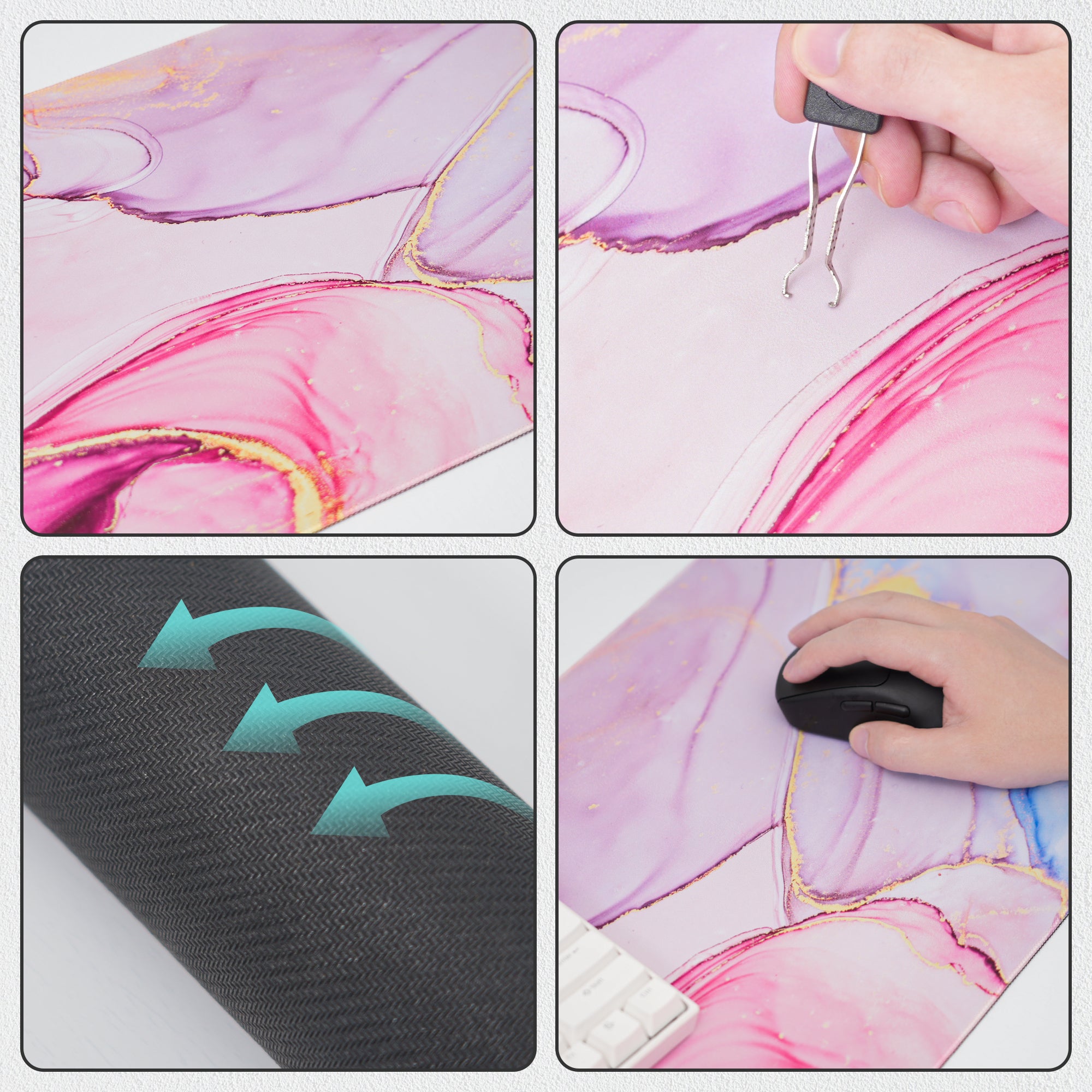 Womier Sparkles Themed Large Desk Mat