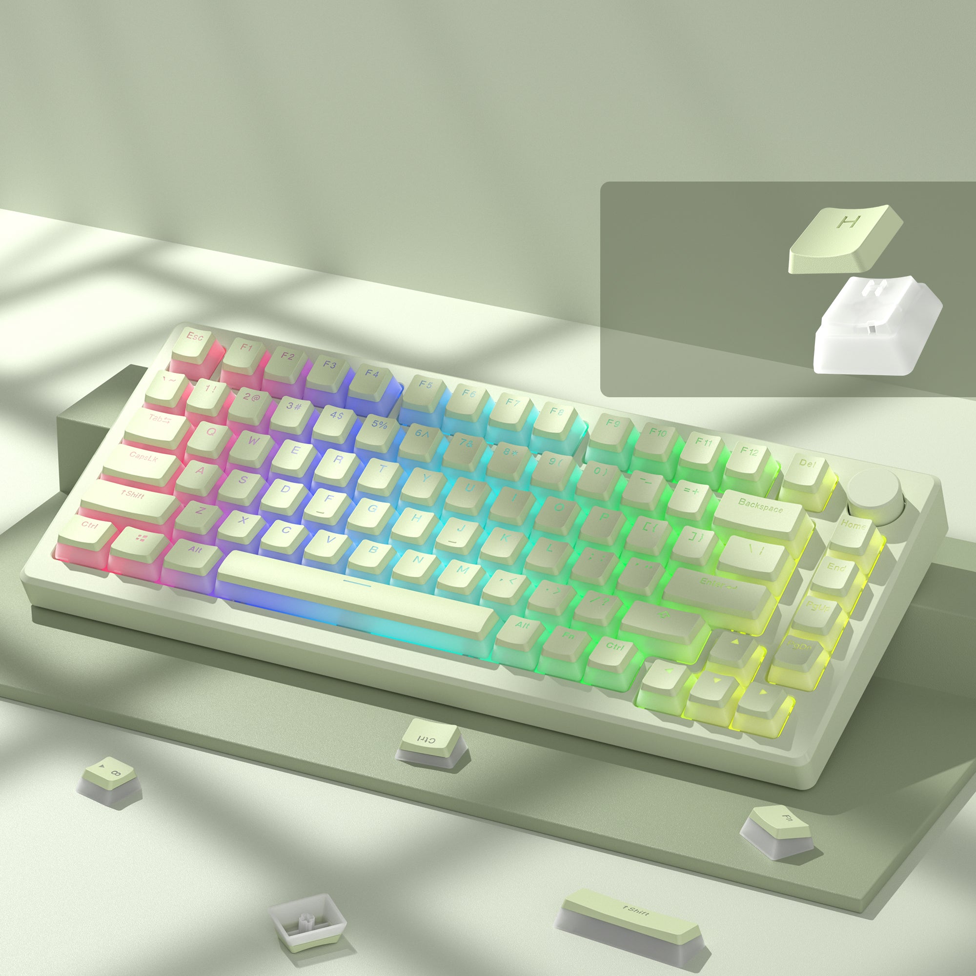 Womier Pudding OEM Profile 129-Key PBT Keycap