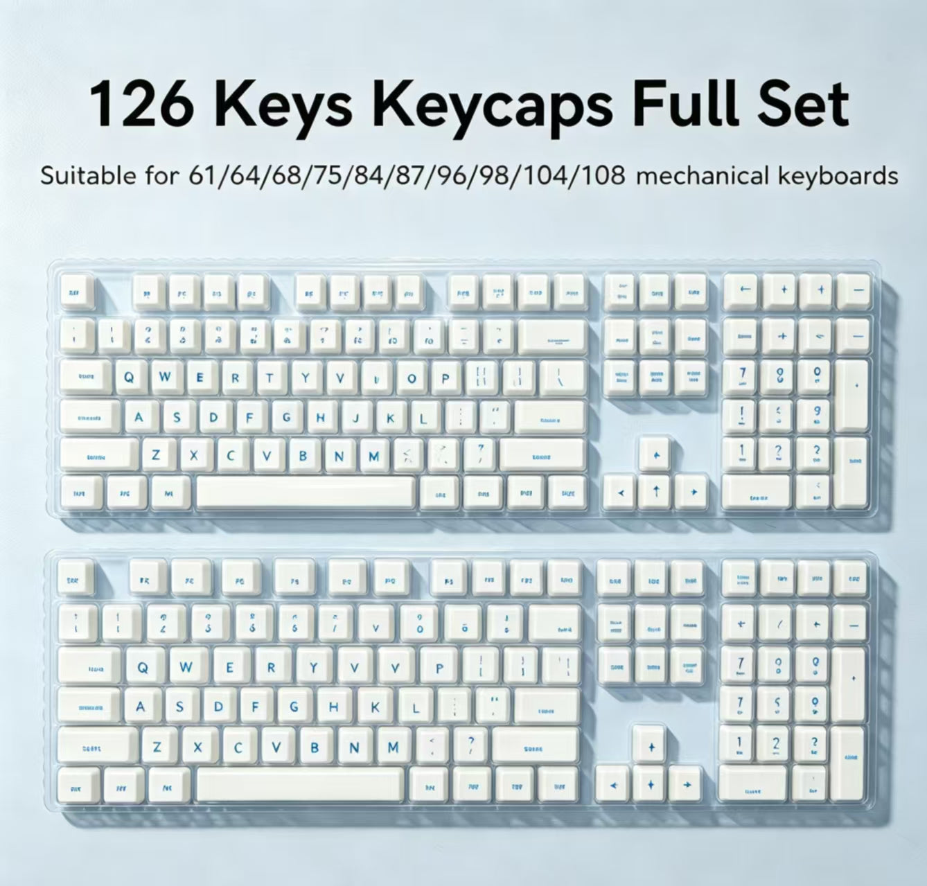 Womier Glaze Ceramic Cherry Profile 120-Key Full Keycap Set
