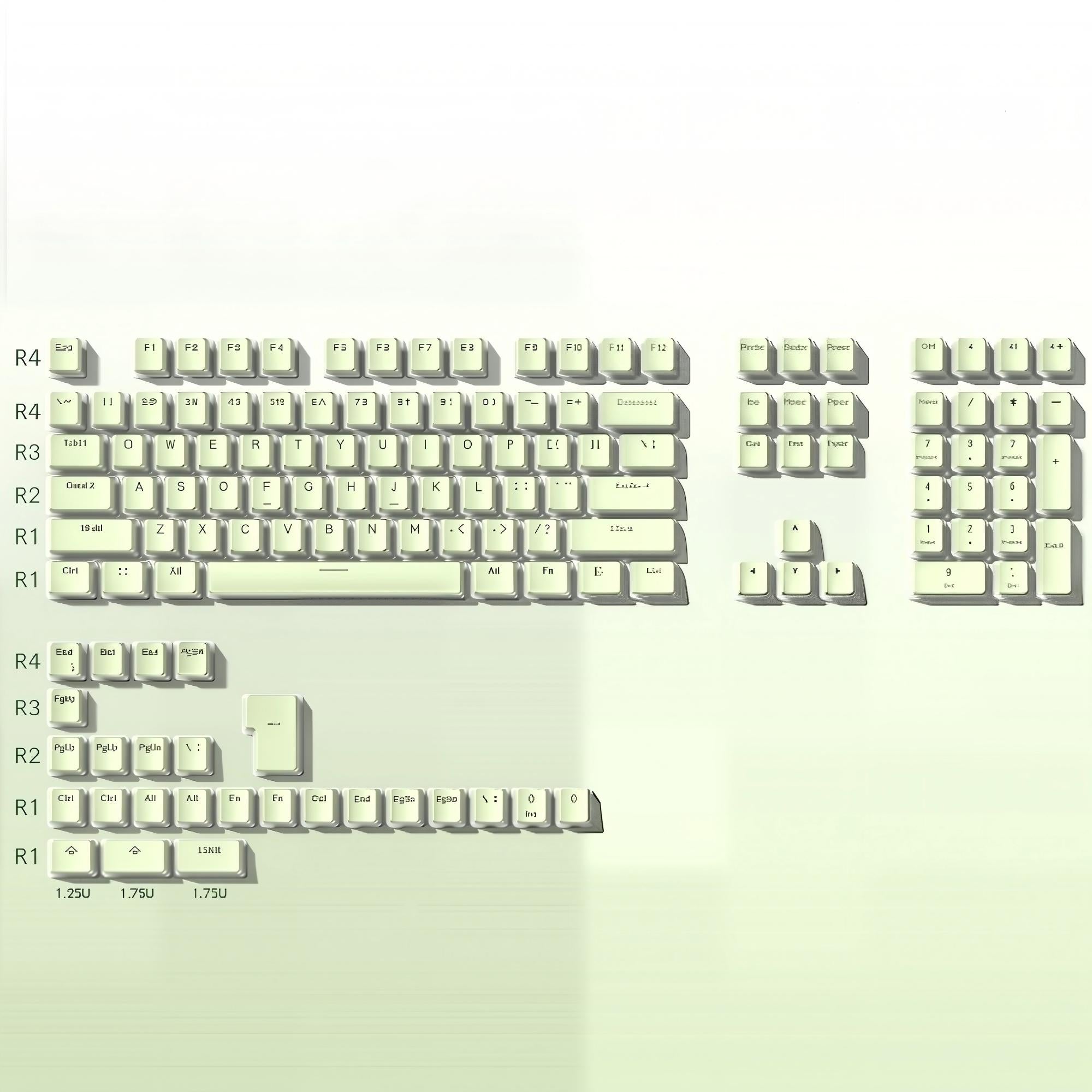 Womier Pudding OEM Profile 129-Key PBT Keycap