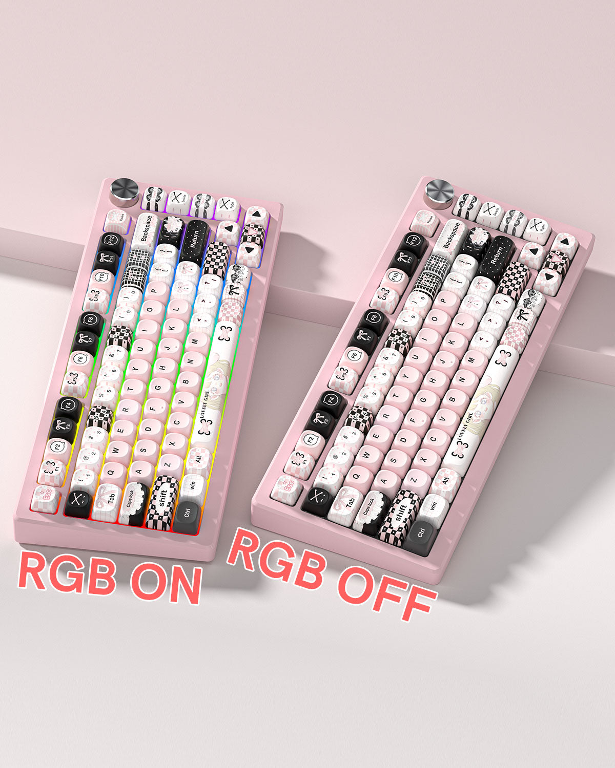 Womier Plaid Girl MOA Profile Dye-Sublimation PBT Keycap Set