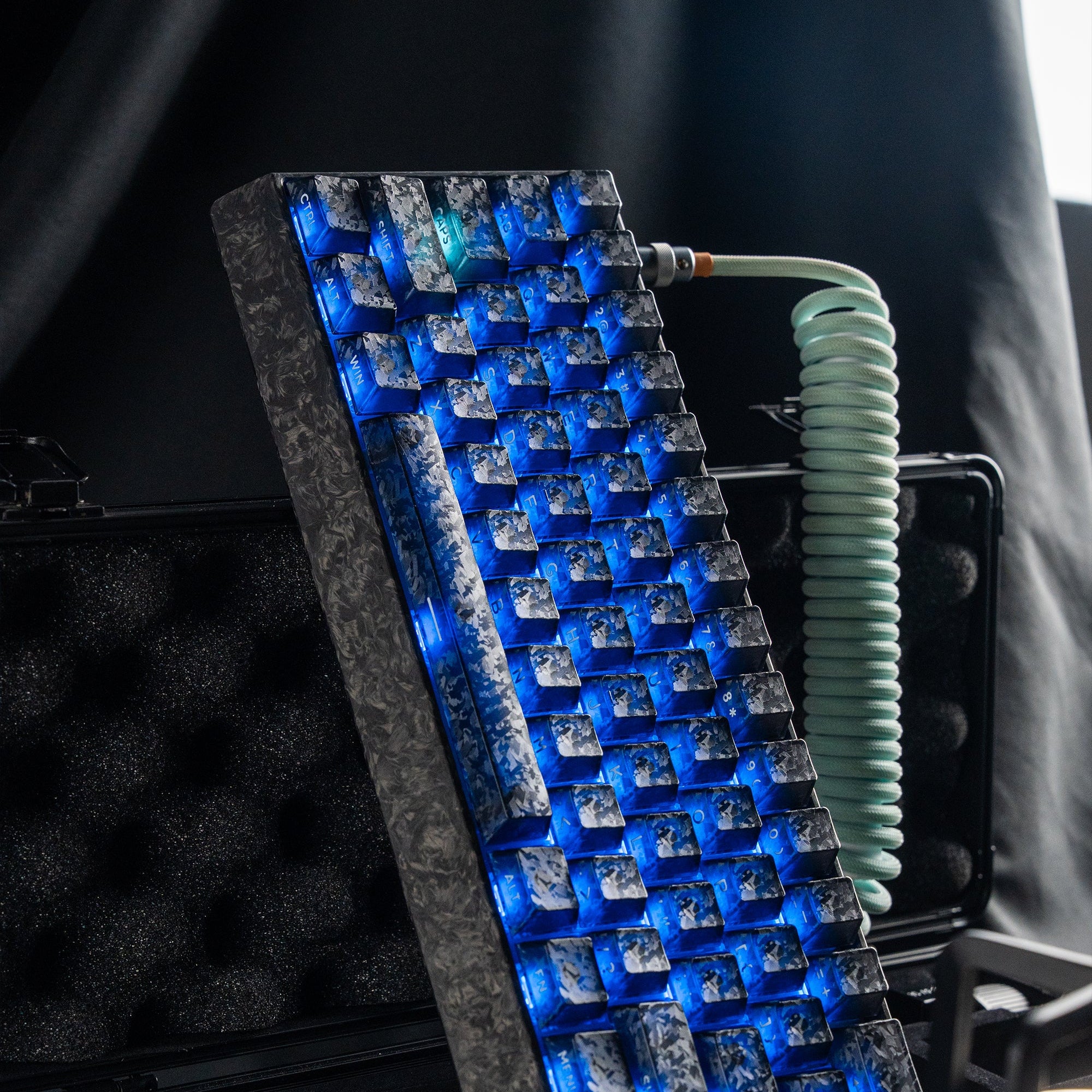 Womier Forged Carbon 109-Key Cherry Profile PBT Keycap Set