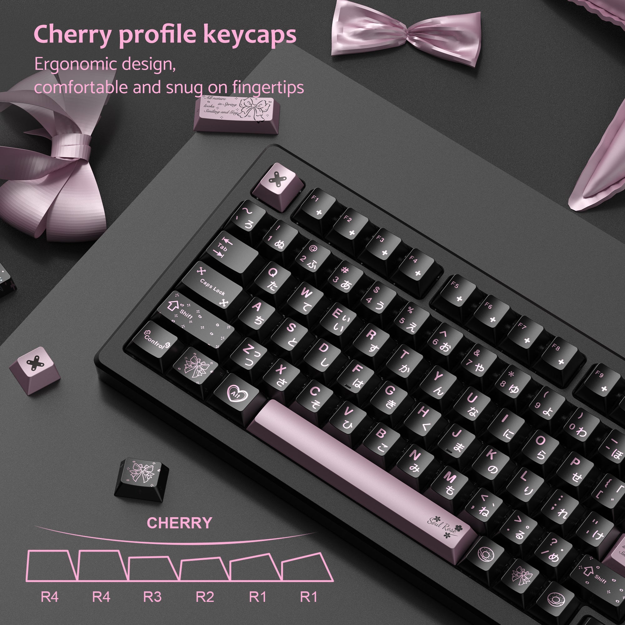 Womier Spring Scenery Cherry Profile PBT 112 Keycaps Set