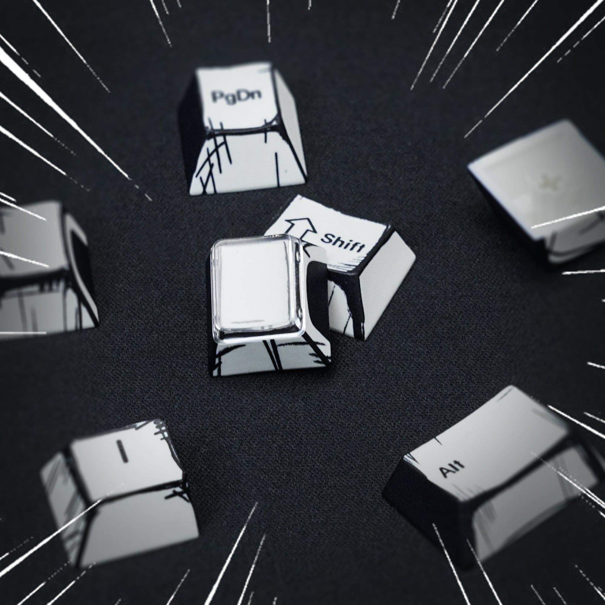 Womier Comics Cherry Profile Dye Sublimation PBT Keycap Set (141-Key)