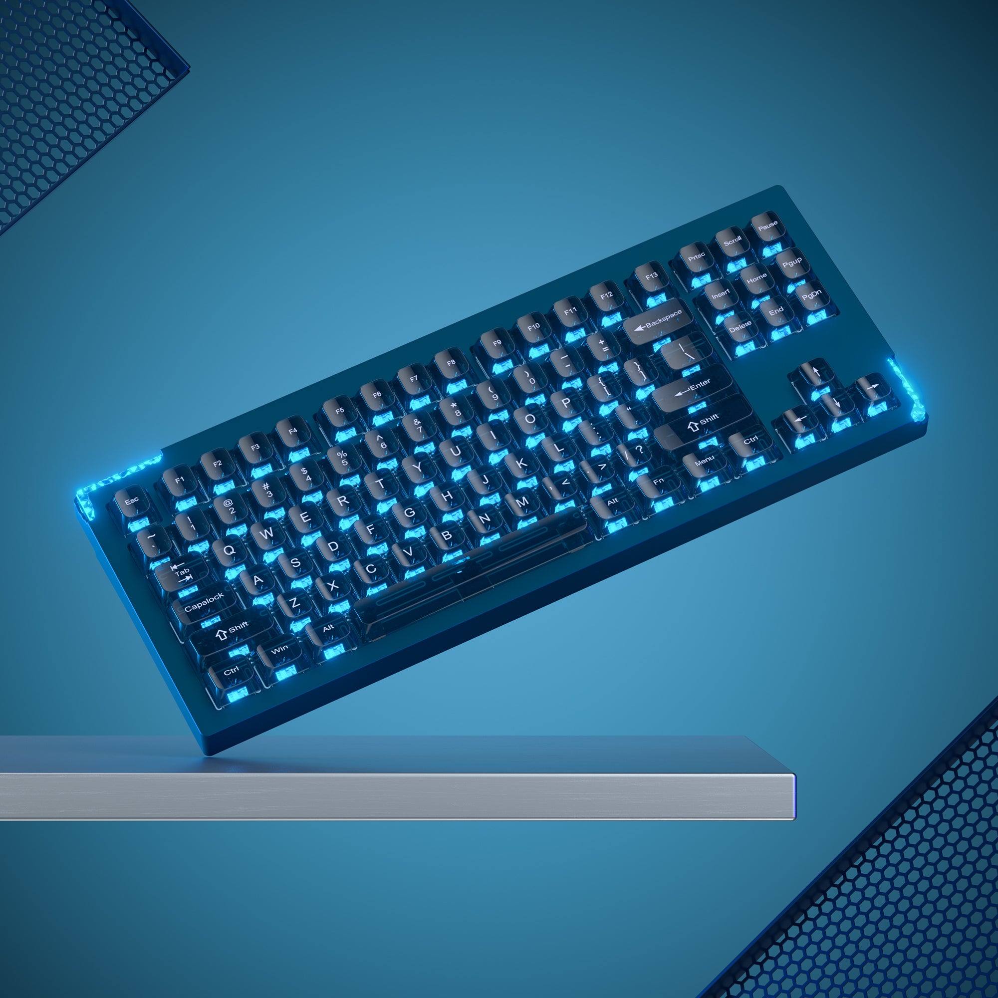 Womier SK87 TKL QMK/VIA Support Wireless Aluminum Custom Keyboard