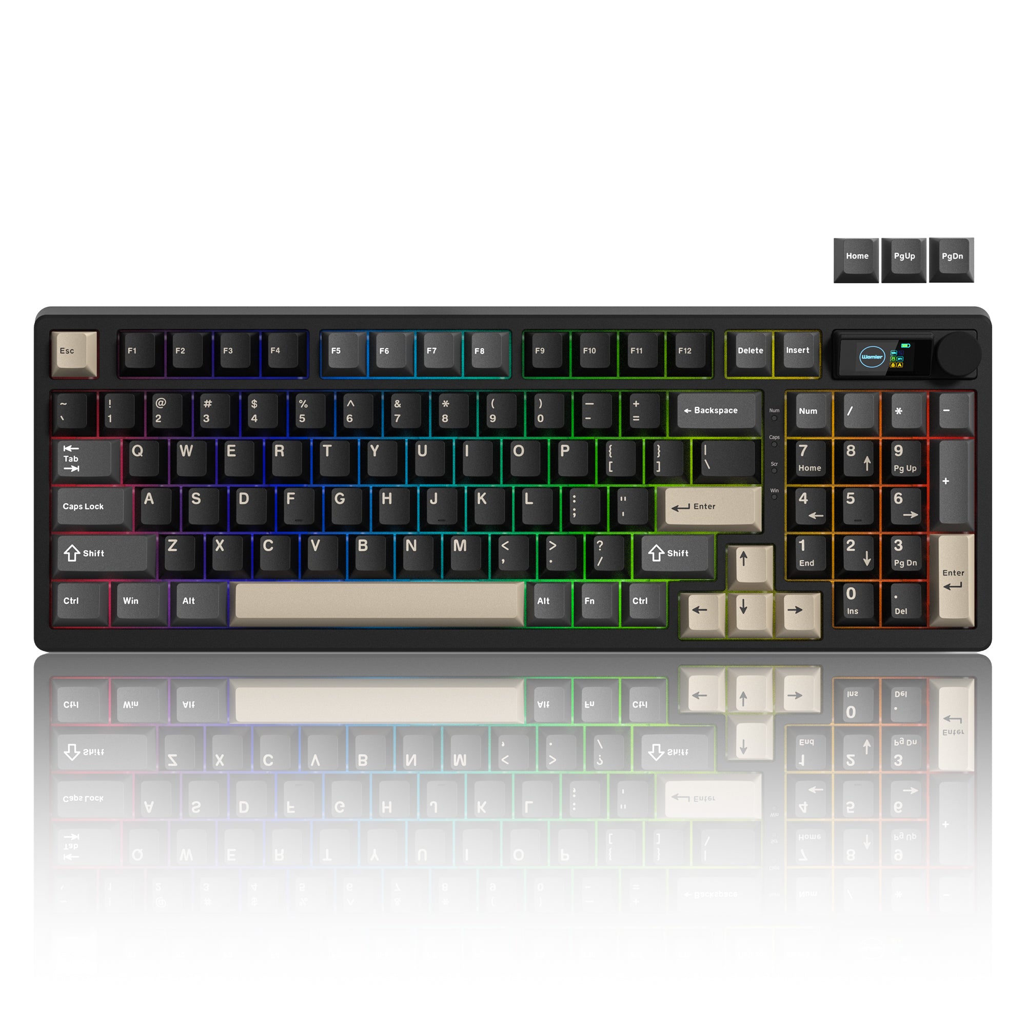 Womier M98 96% Wireless Mechanical Keyboard with Mini Display and Knob