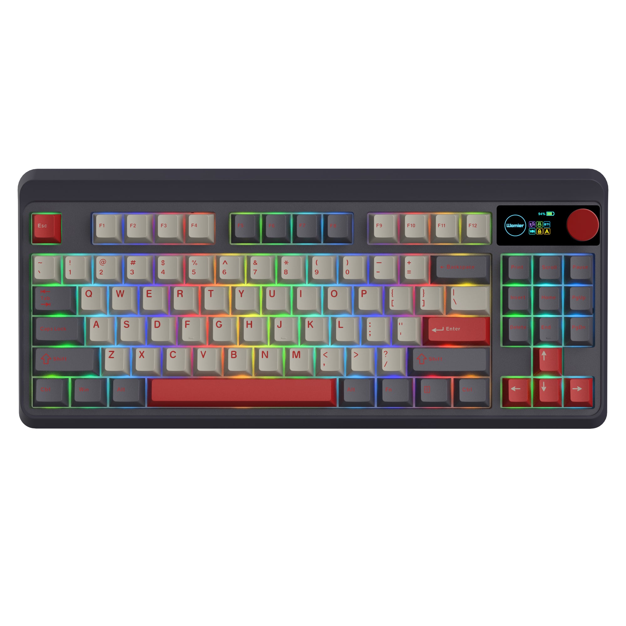 Womier M87 Pro TKL Wireless Mechanical Keyboard with Multimedia Display
