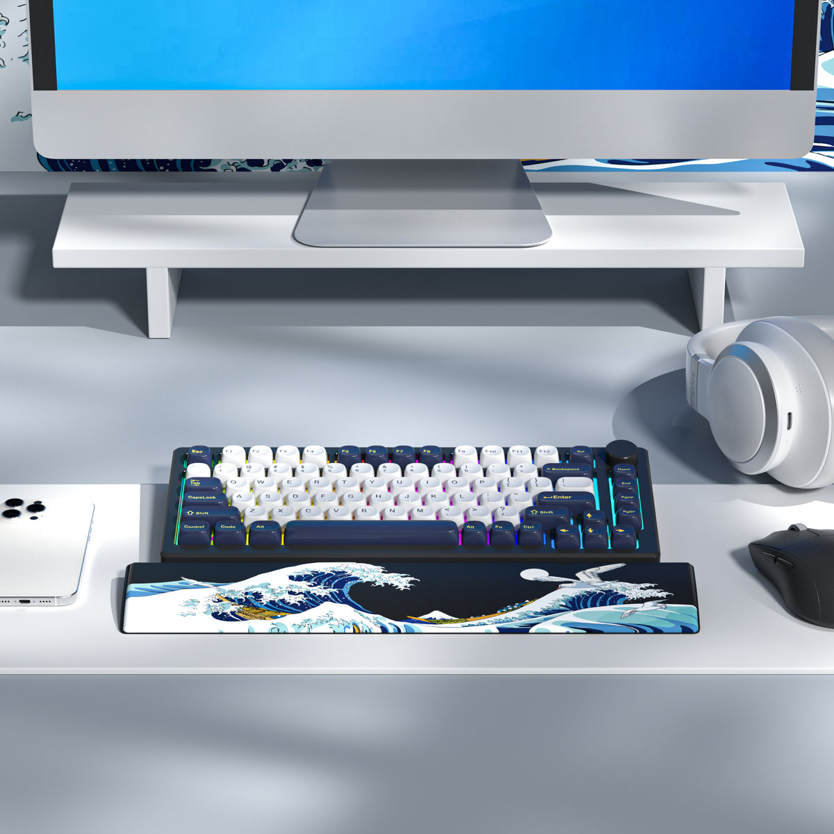 Womier Black Coral Sea Keyboard Wrist Rest