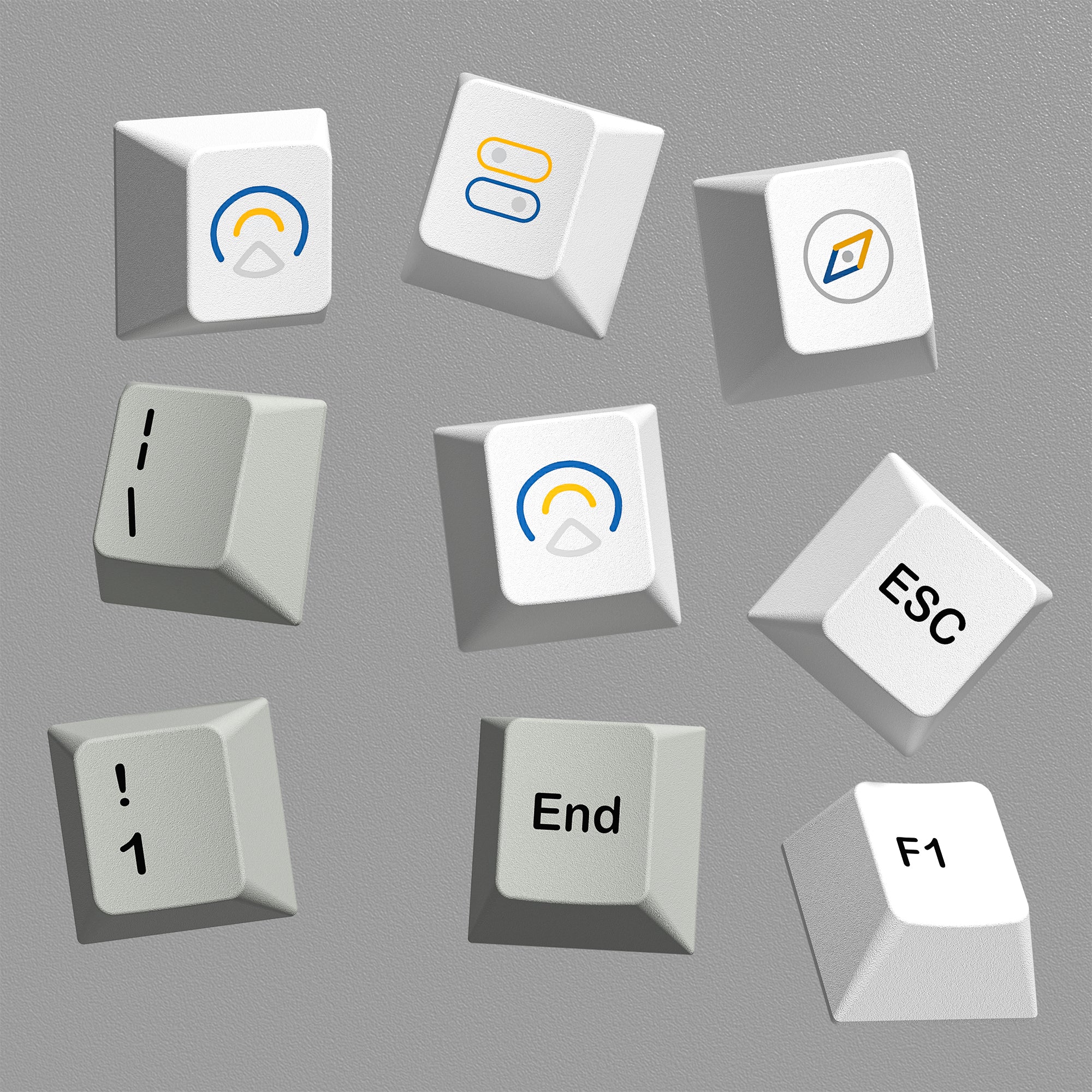 Womier Pioneer Cherry Profile Dye Sublimation PBT Keycap Set (141-Key)