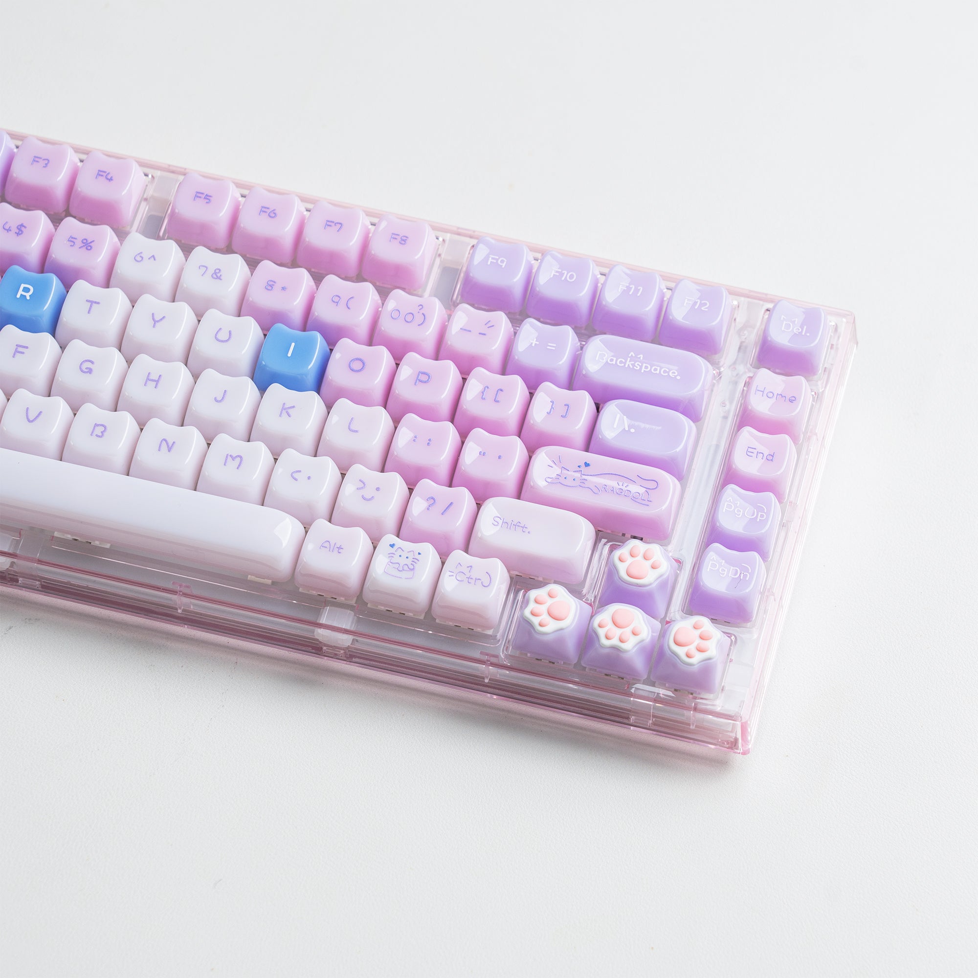 Womier Kittens Themed MOA+MAO Profile PC Keycap Set