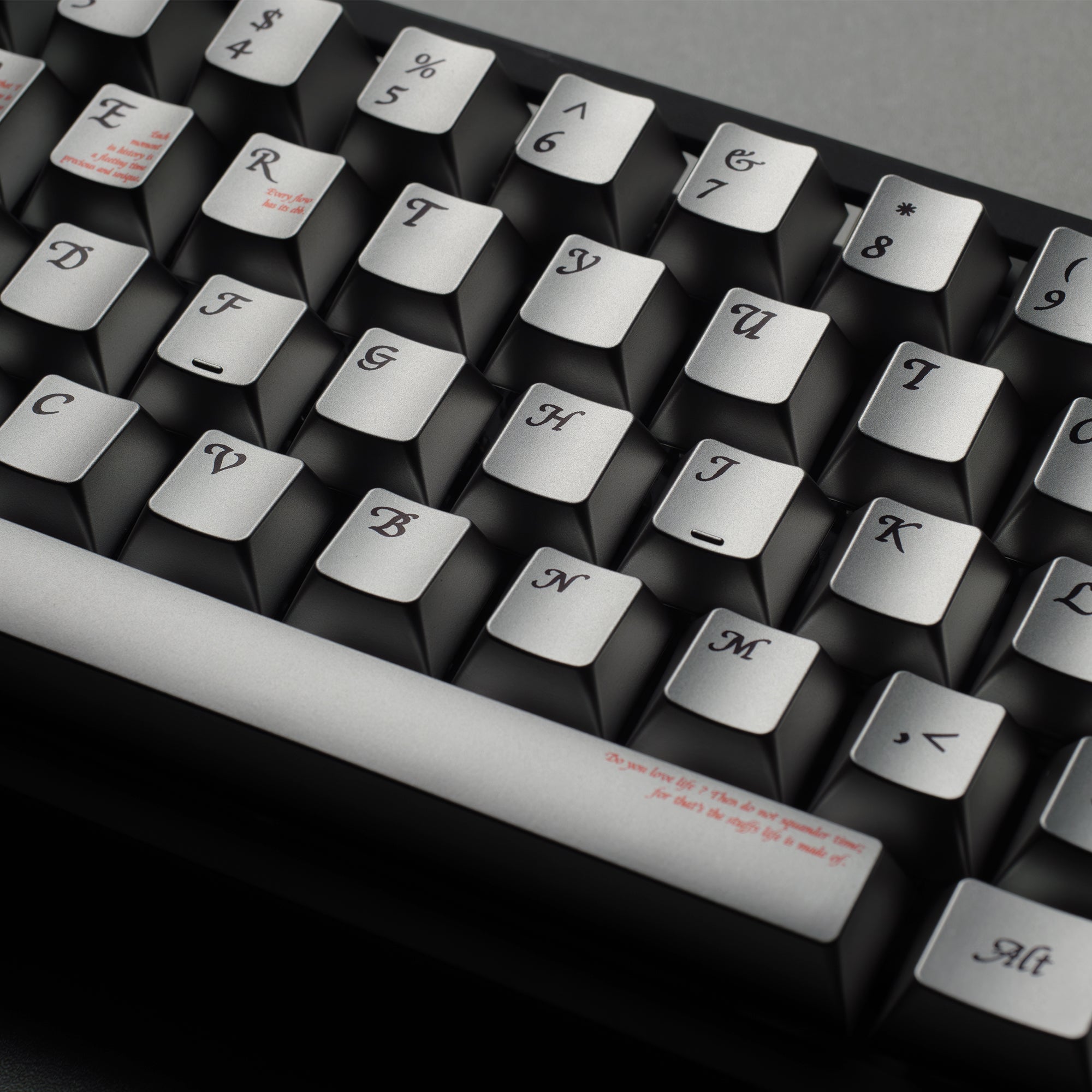 Womier Timeless 112-Key Cherry Profile Metallic Coating Keycap Set