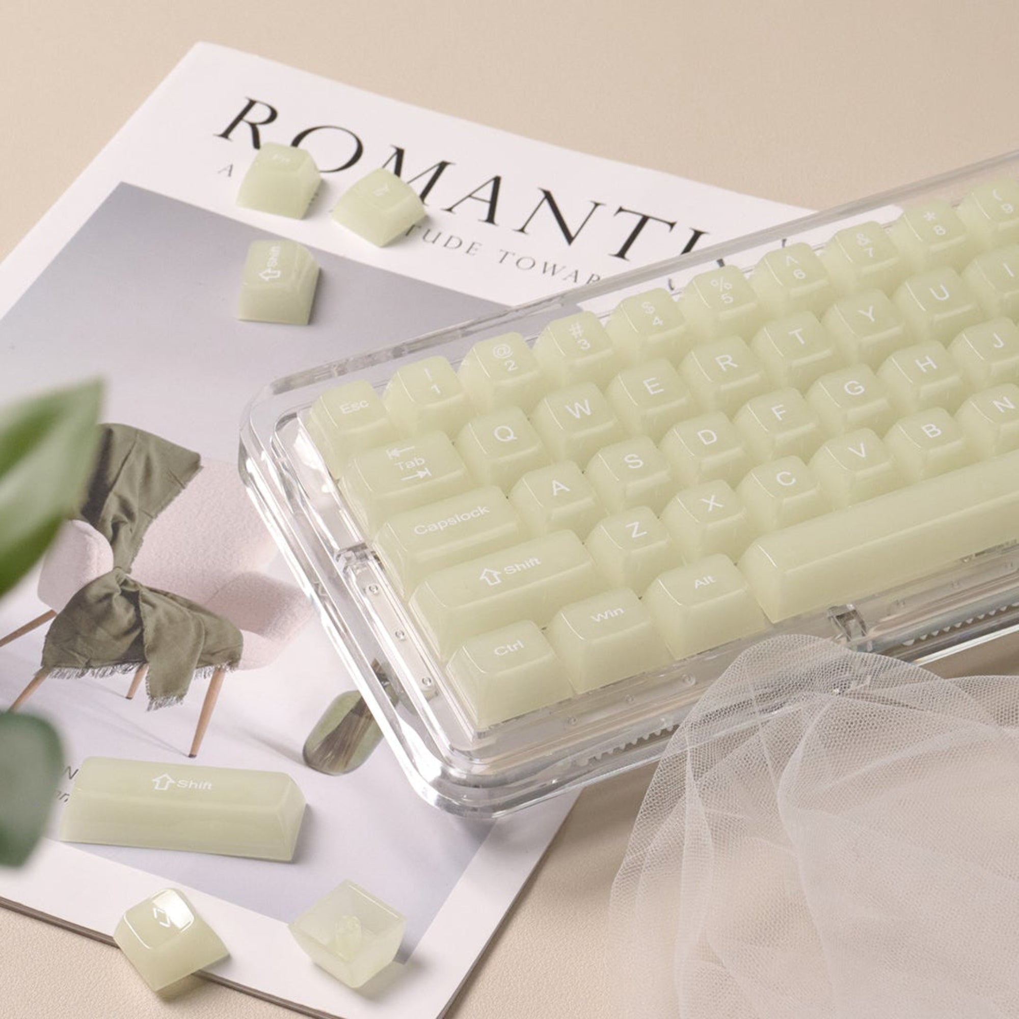 Womier Frosty Jello 115-Key MDA Profile Translucent PC Keycap Set