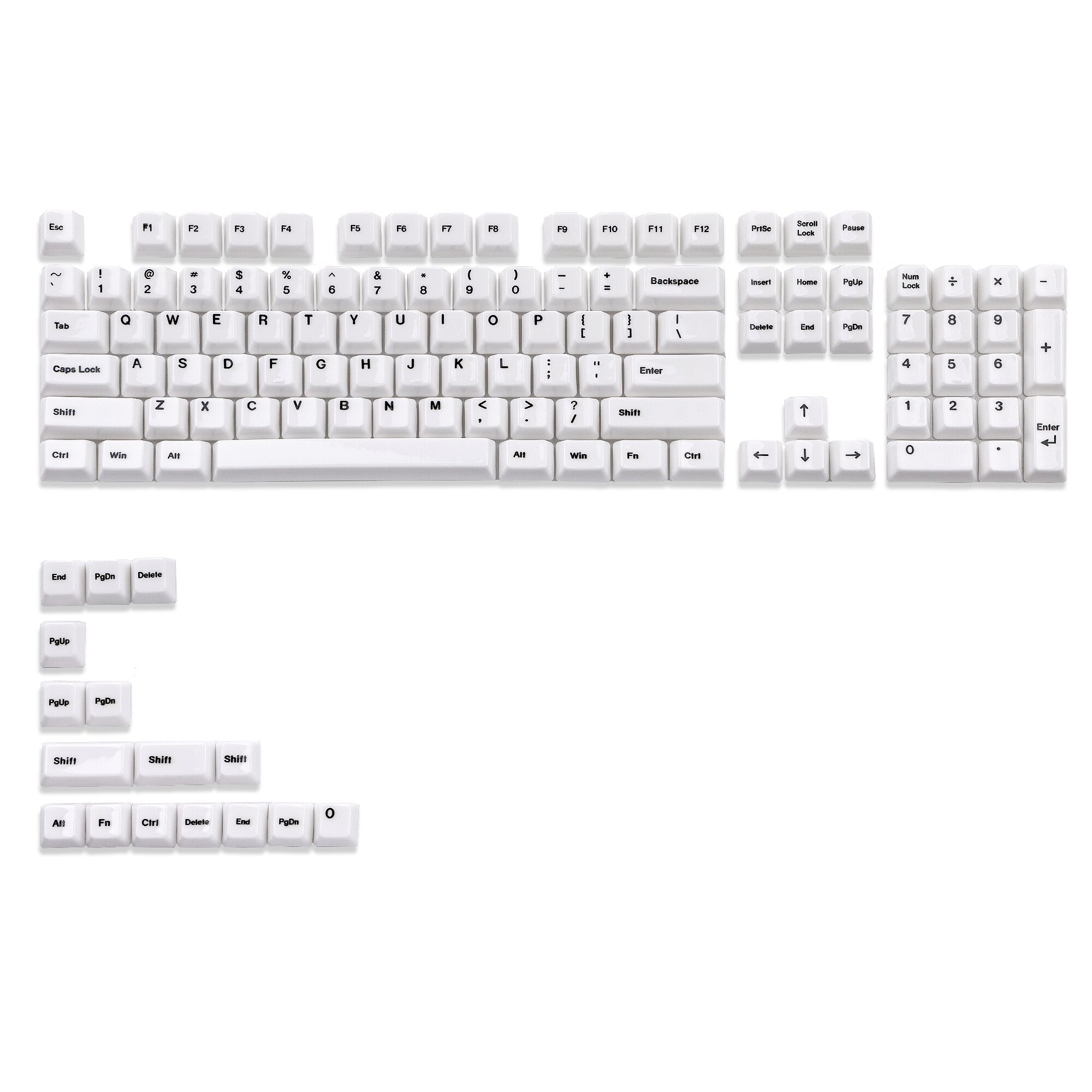Womier Glaze Ceramic Cherry Profile 120-Key Full Keycap Set