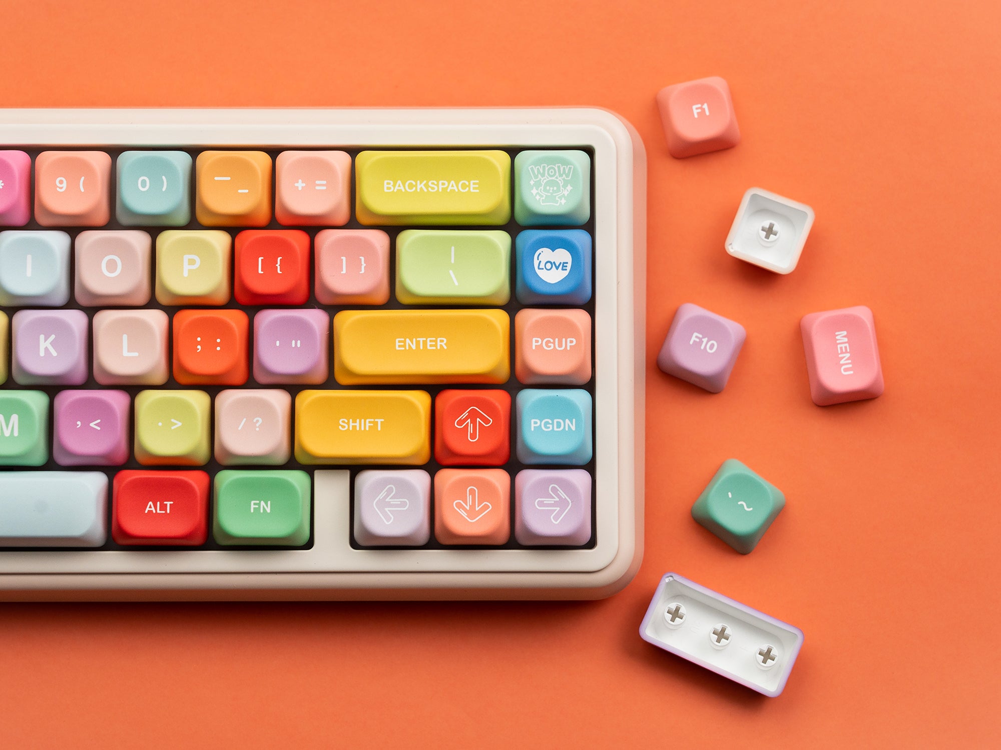 Womier Candy MOA Profile Dye-Sublimation PBT Keycap Set