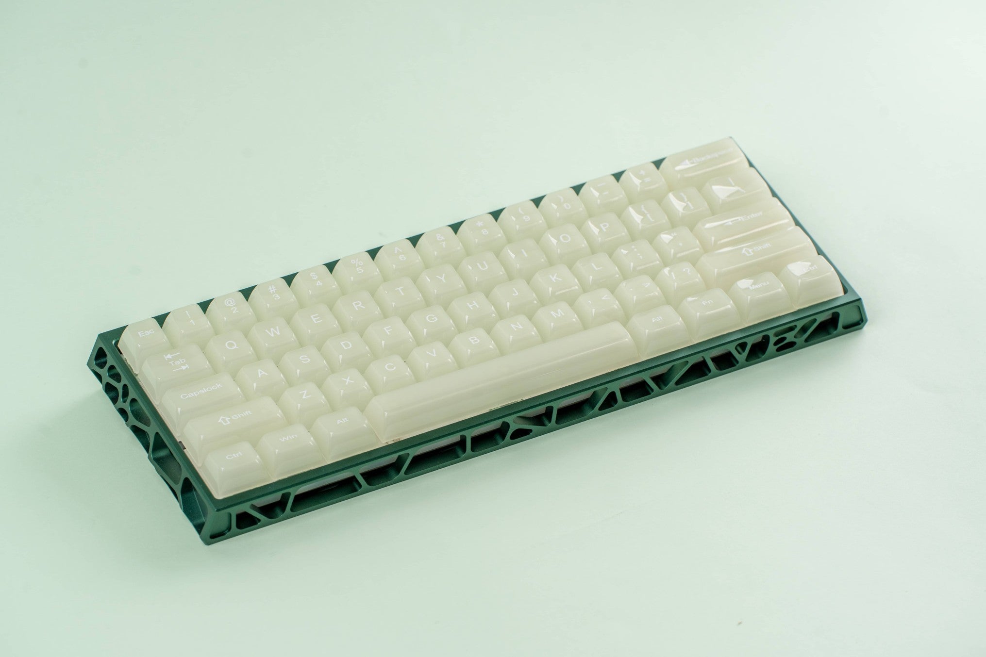 Womier 115-Key MDA Profile Frosted Cream Green PC Keycap Set