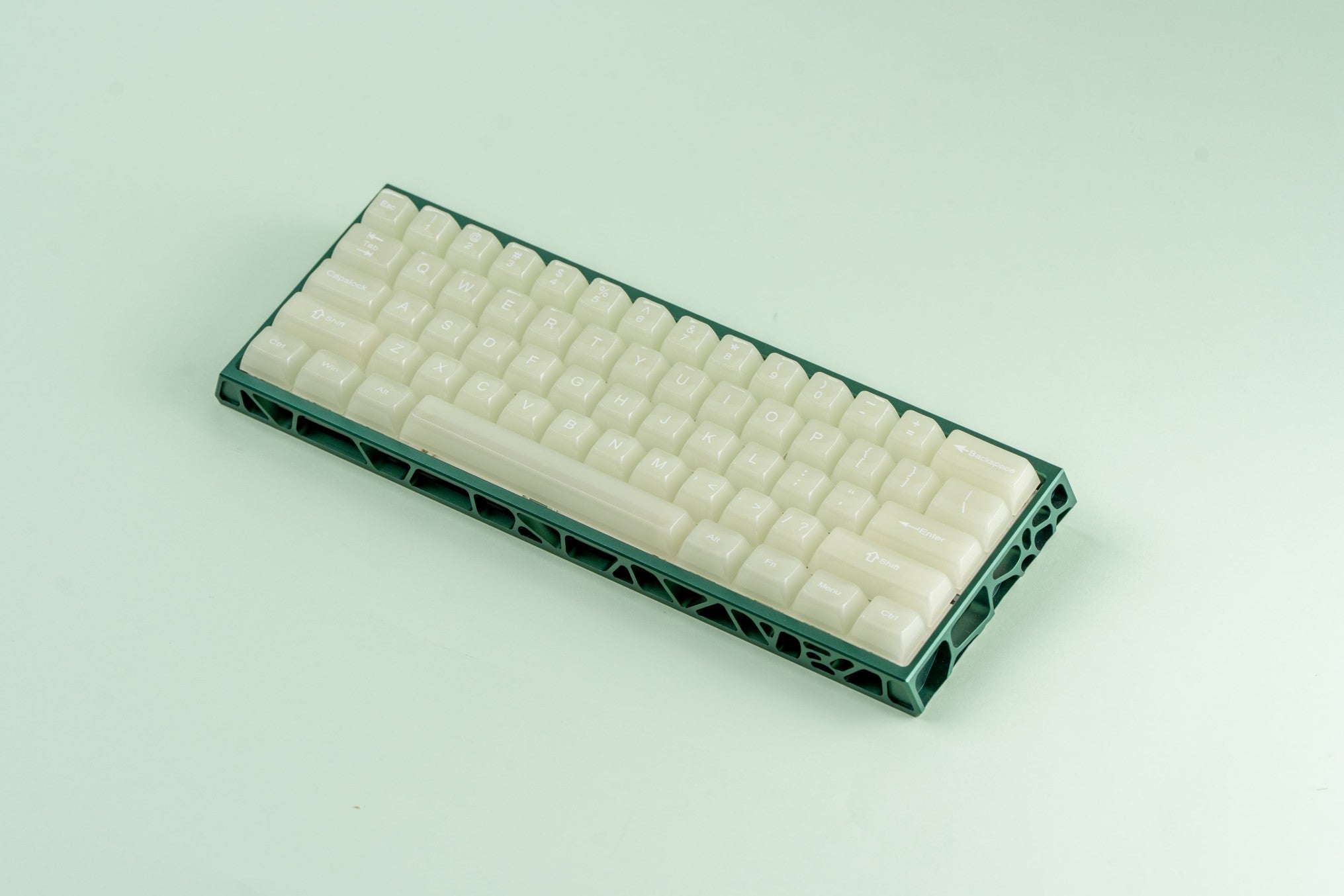 Womier 115-Key MDA Profile Frosted Cream Green PC Keycap Set