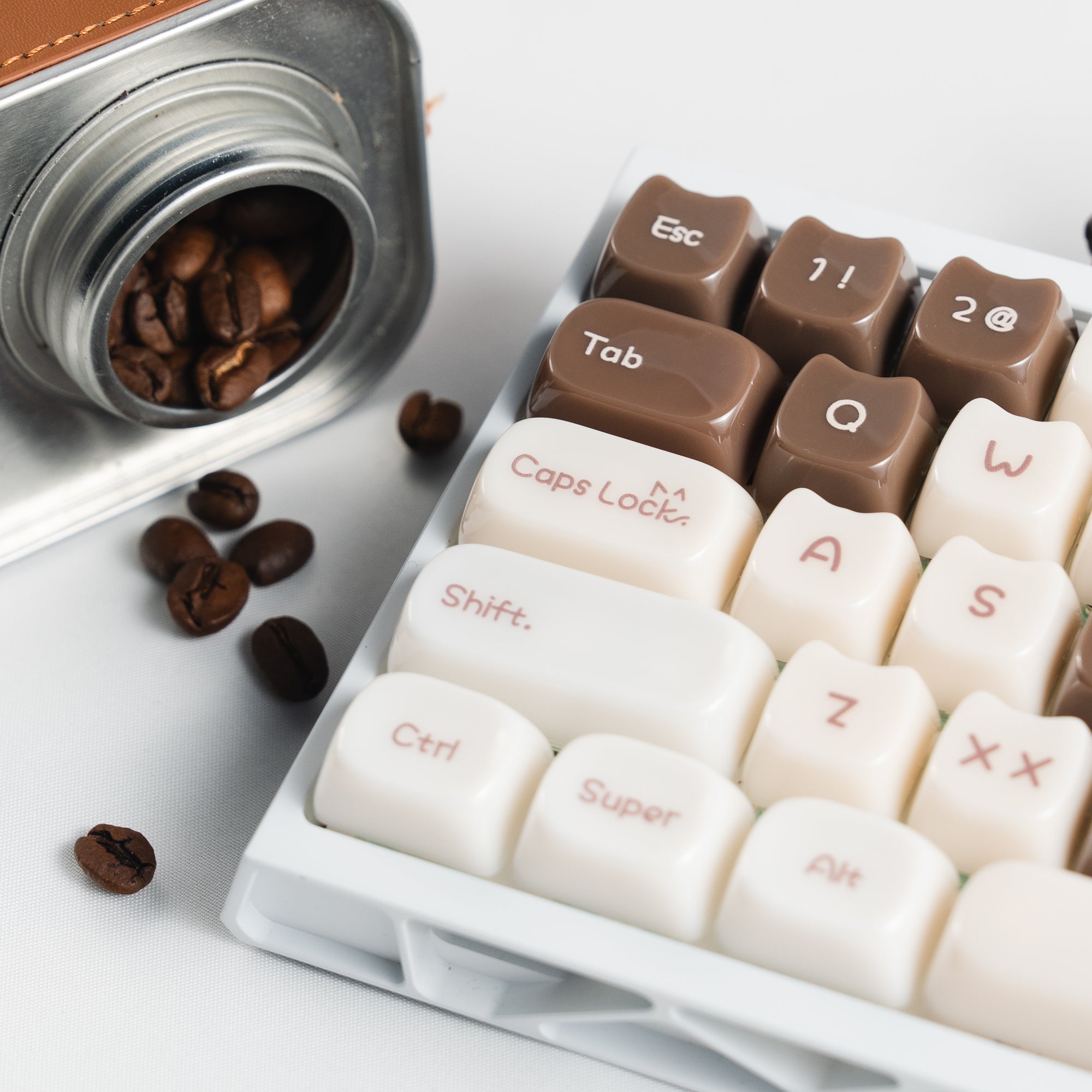 Womier Kittens Themed MOA+MAO Profile PC Keycap Set