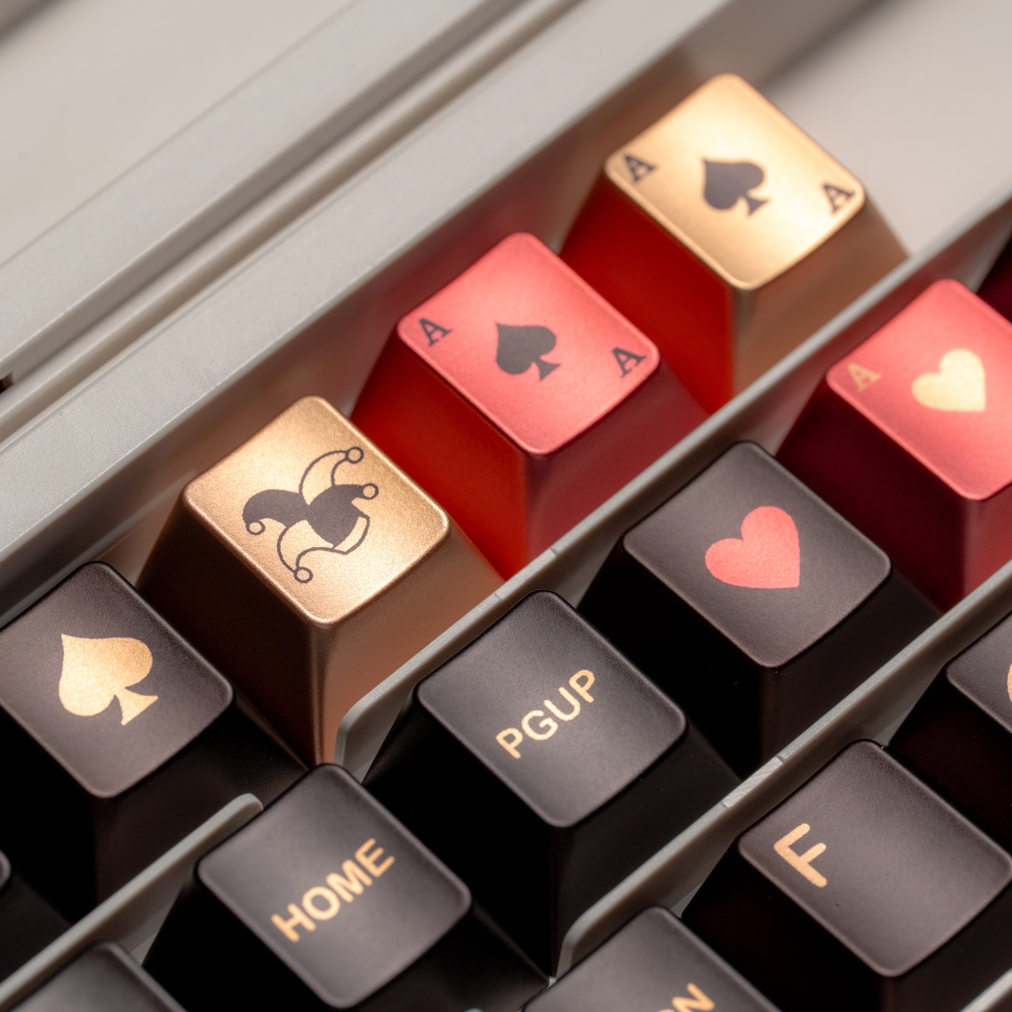 Womier Spade 112-Key Cherry Profile Metallic Coating Keycap Set