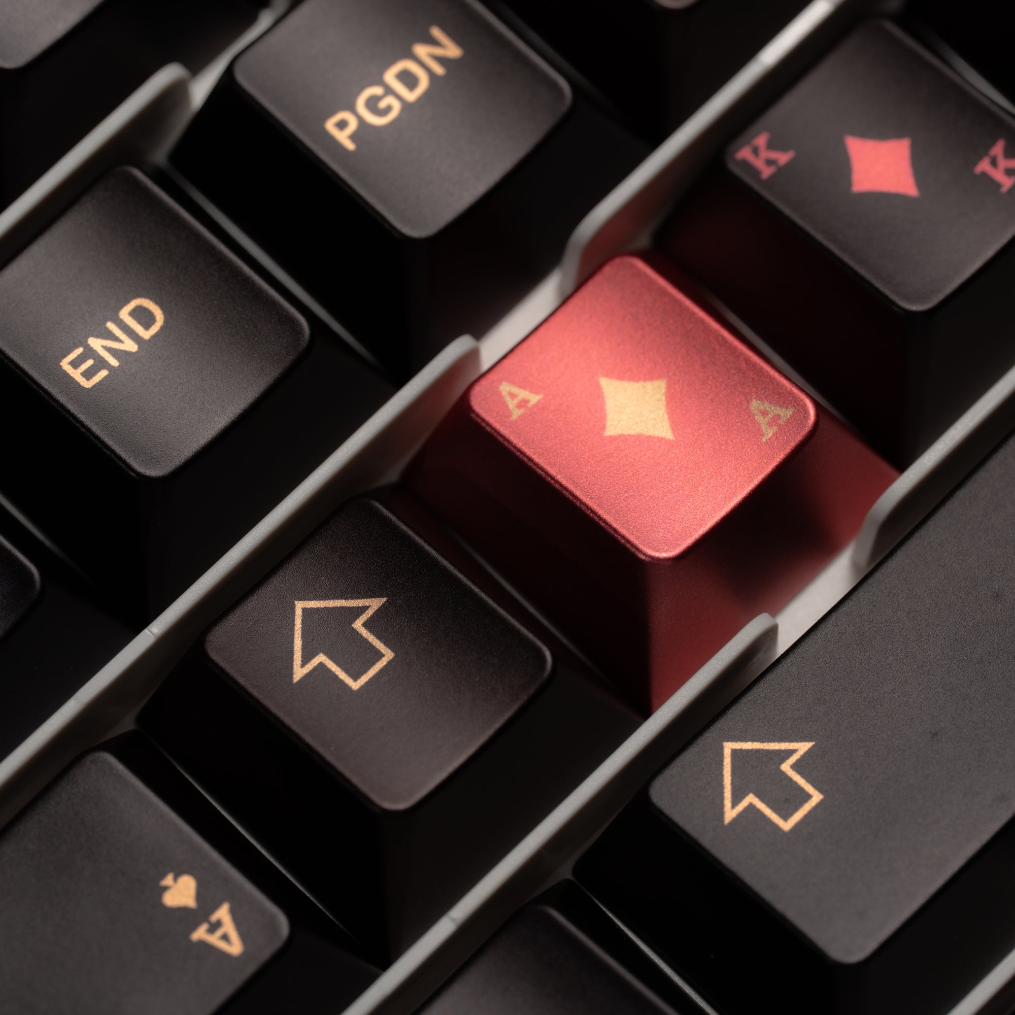 Womier Spade 112-Key Cherry Profile Metallic Coating Keycap Set