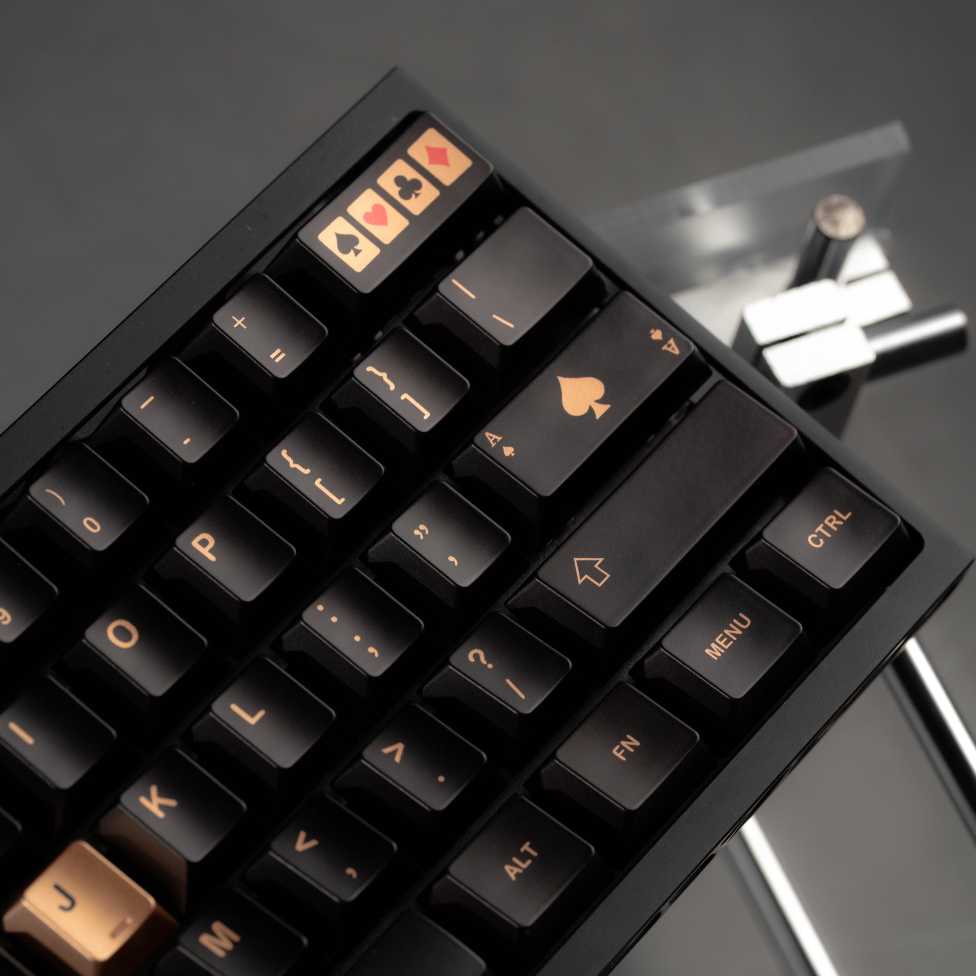 Womier Spade 112-Key Cherry Profile Metallic Coating Keycap Set