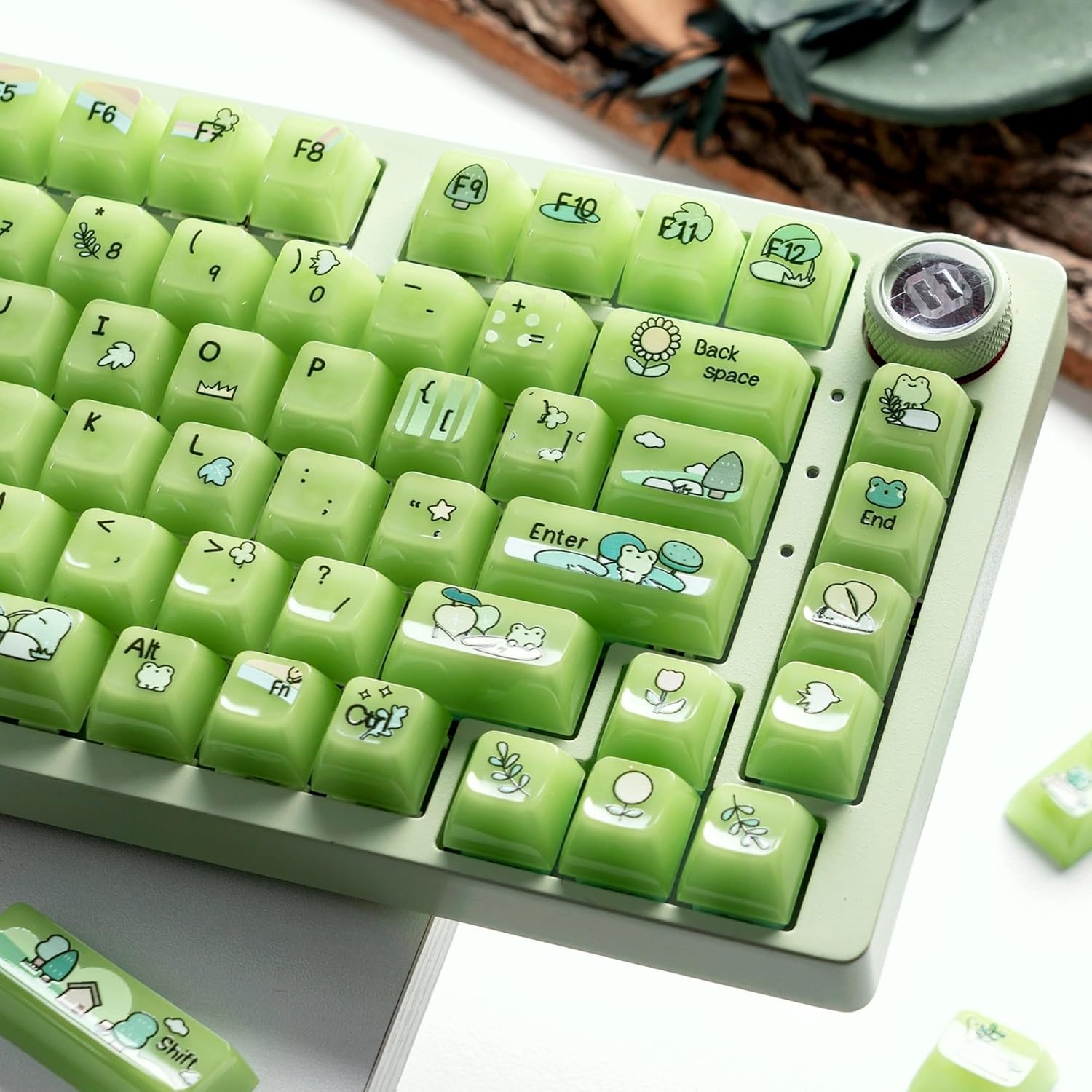 Womier Frosty Jello 115-Key MDA Profile Translucent PC Keycap Set