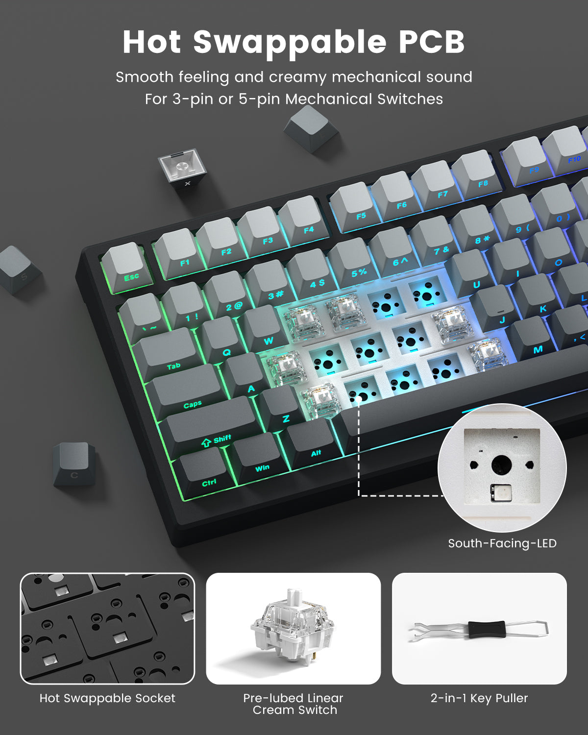 Switch customization on Womier X98 mechanical keyboard