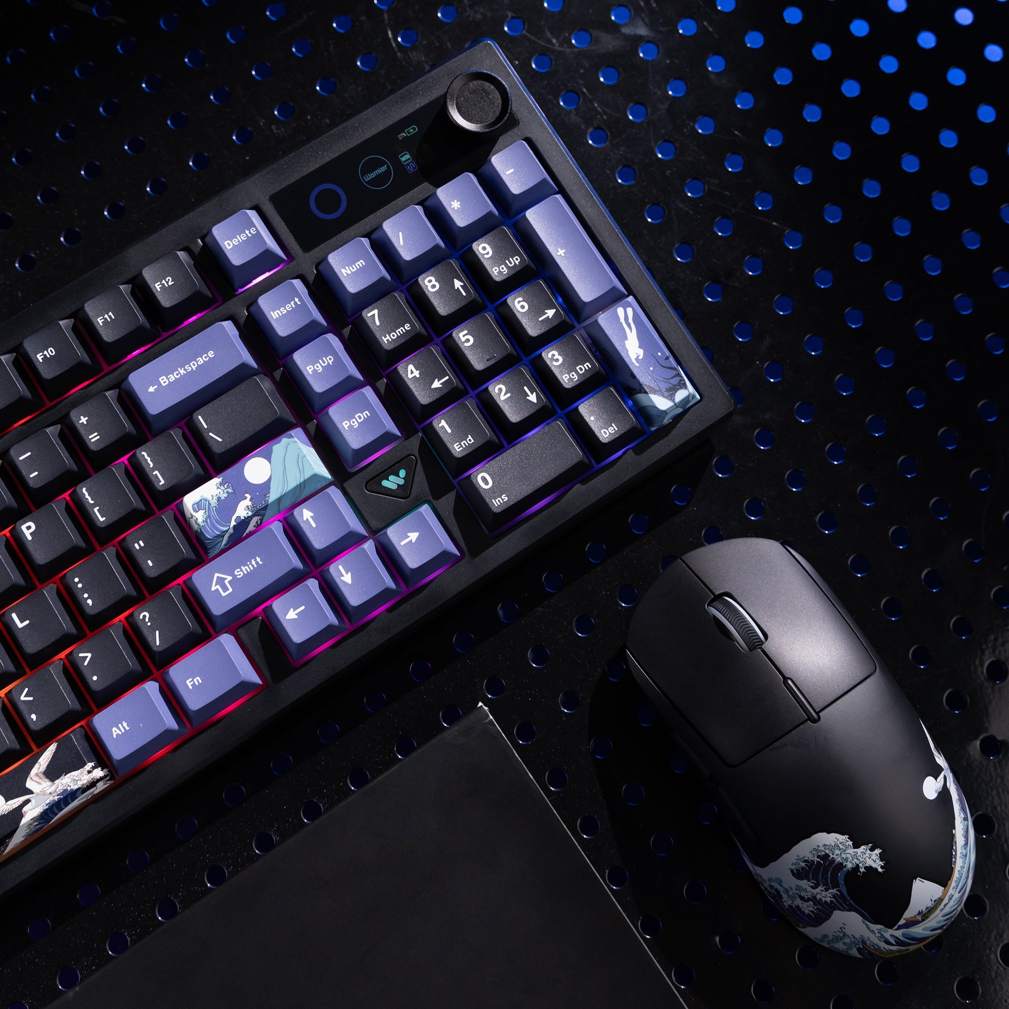 Compact Everyday Bundle— Womier L98 98% Keyboard + G57 Coral Sea Mouse - Womier Keyboard